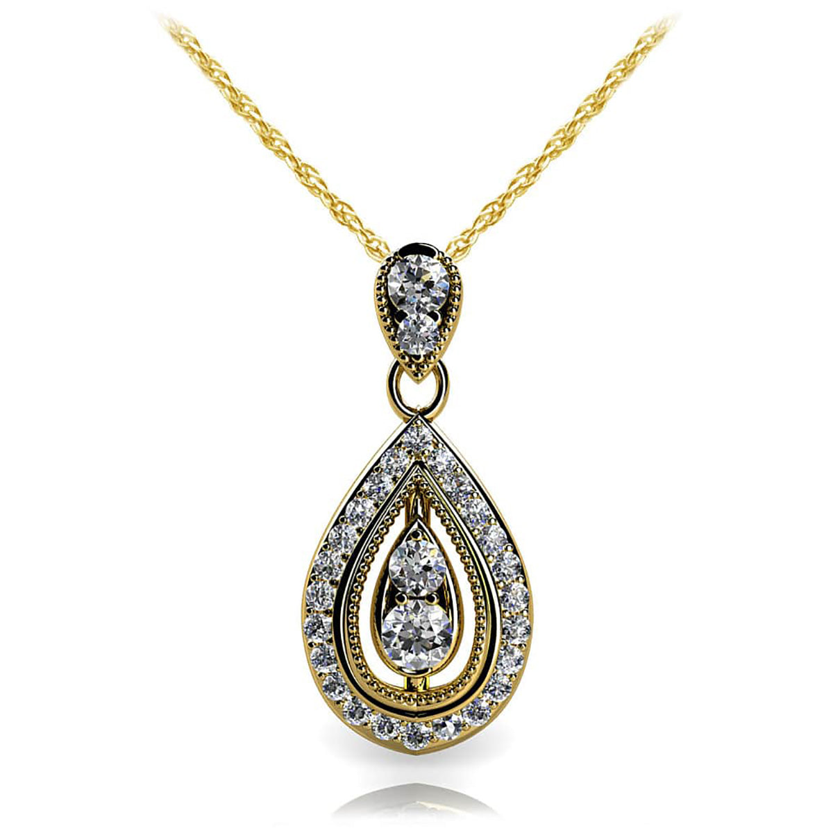 Shooting Star Diamond Pendant