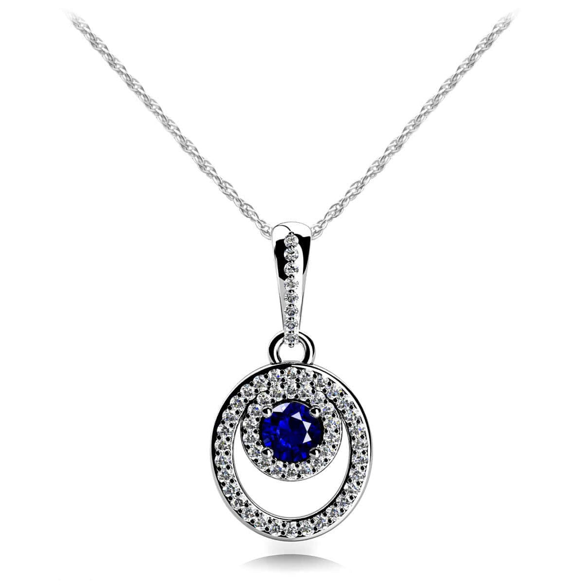Combination Gemstone Drop Pendant