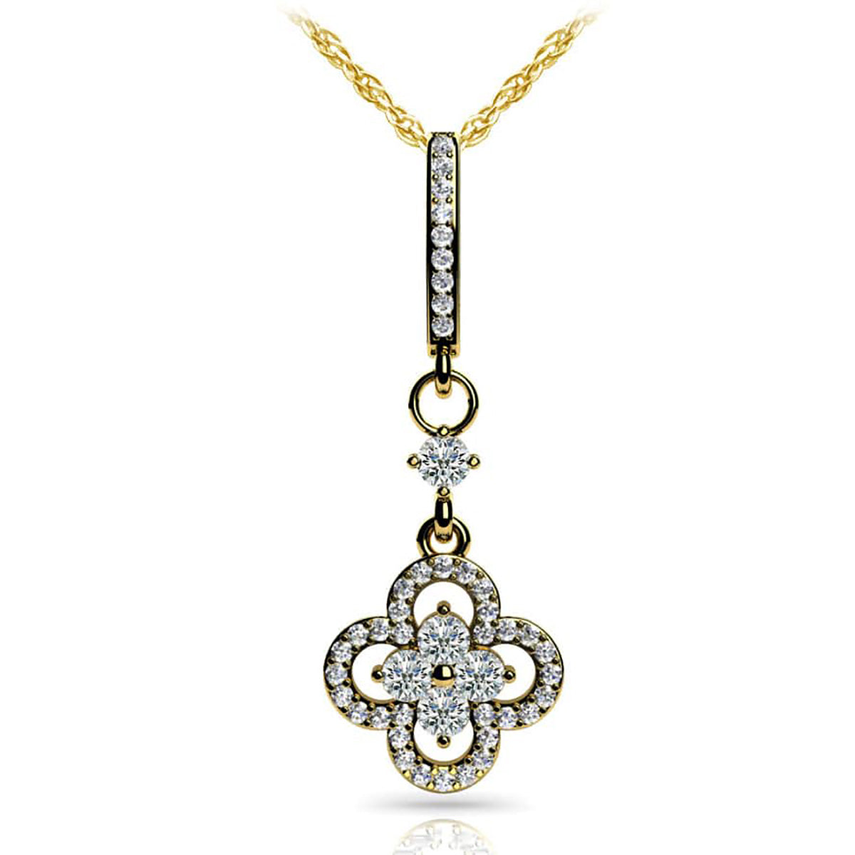 Precious Petals Diamond Pendant