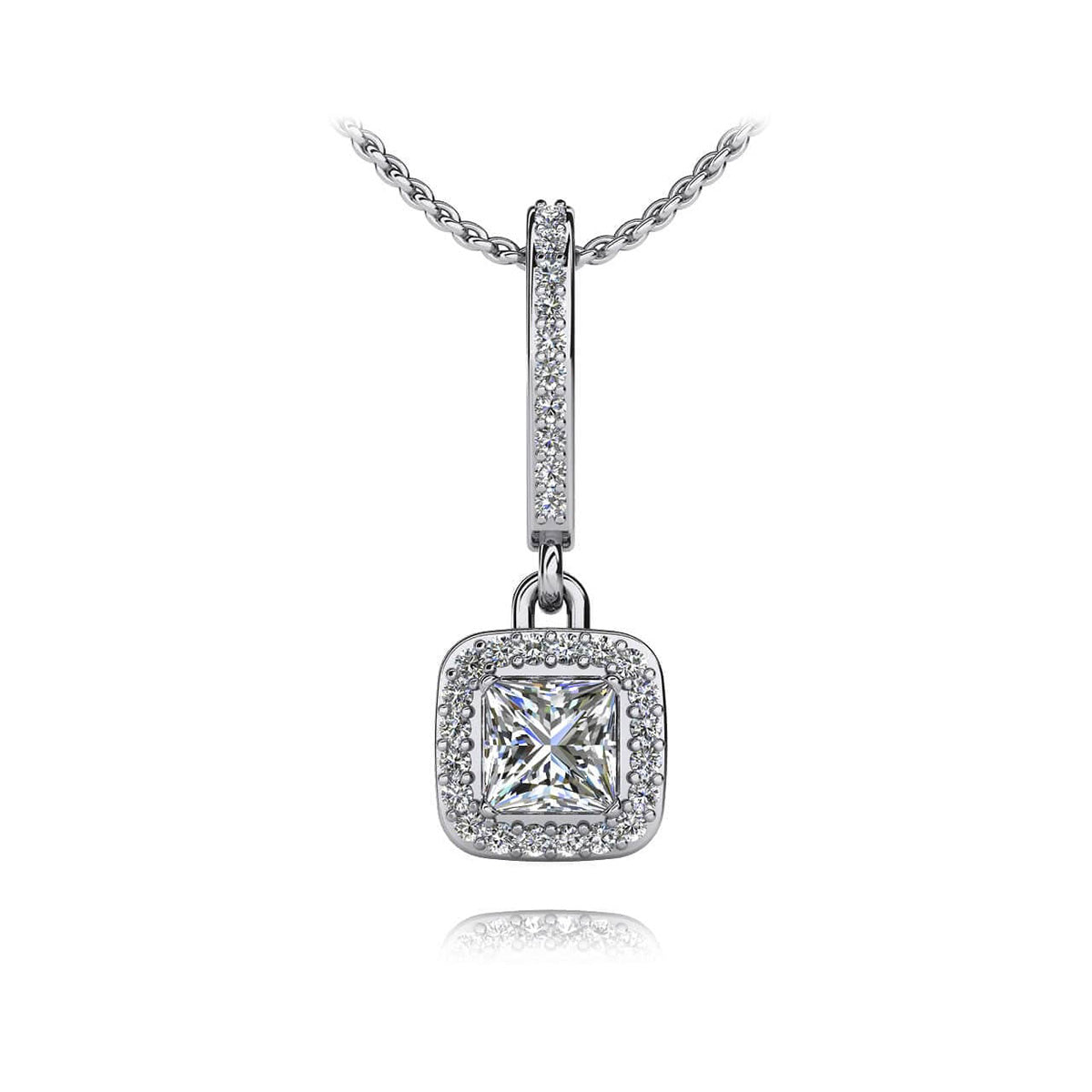 Princess Center Drop Pendant