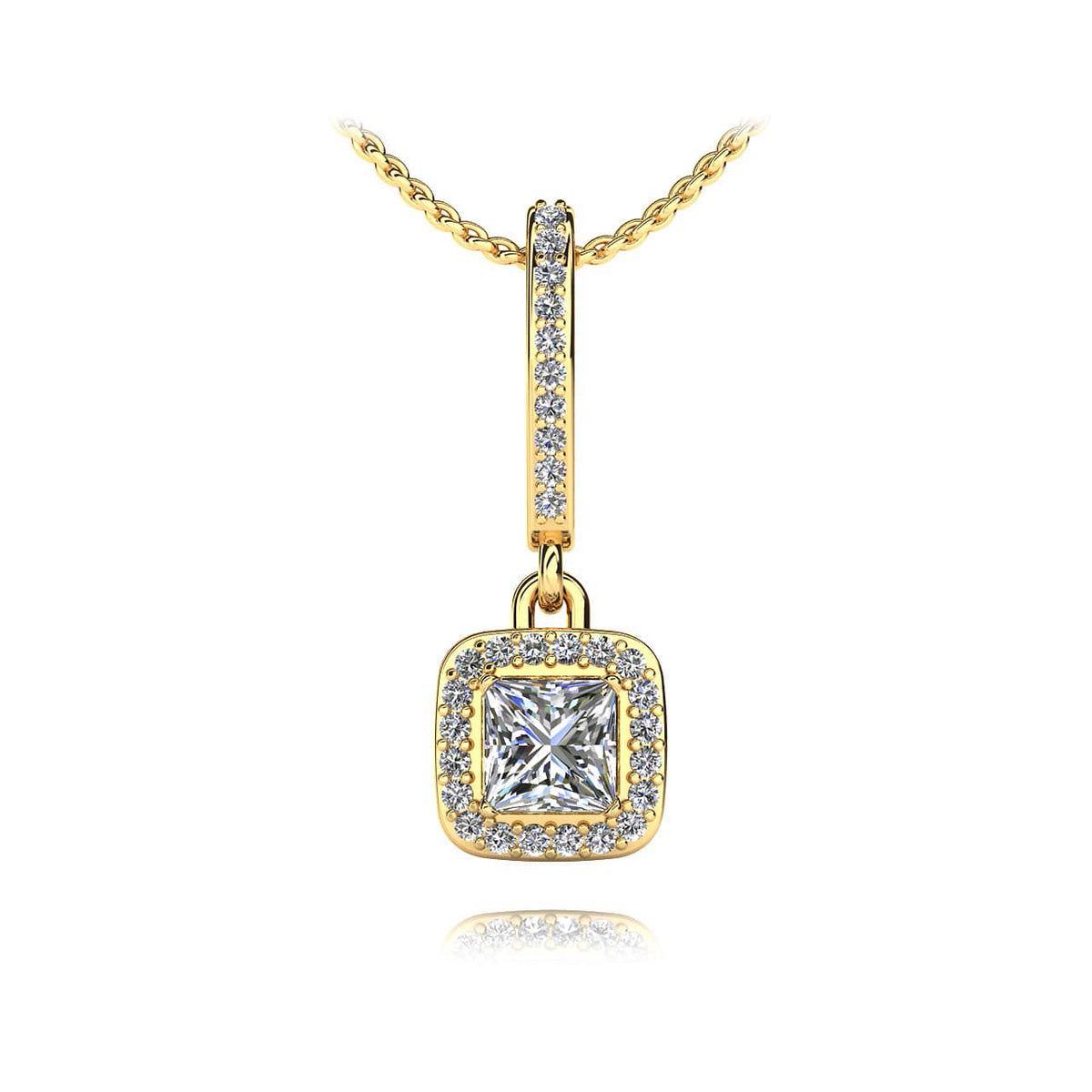 Princess Center Drop Pendant