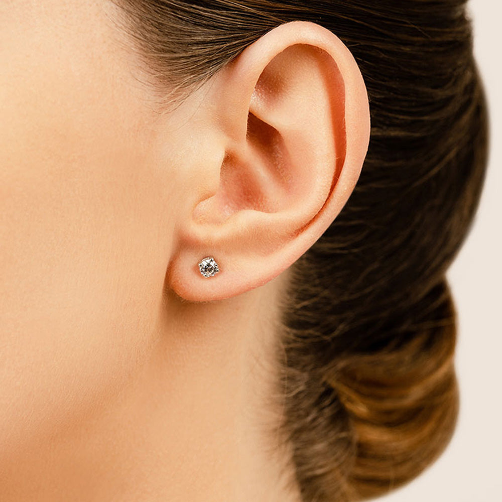 Cushion Cut Diamond Studs Earrings