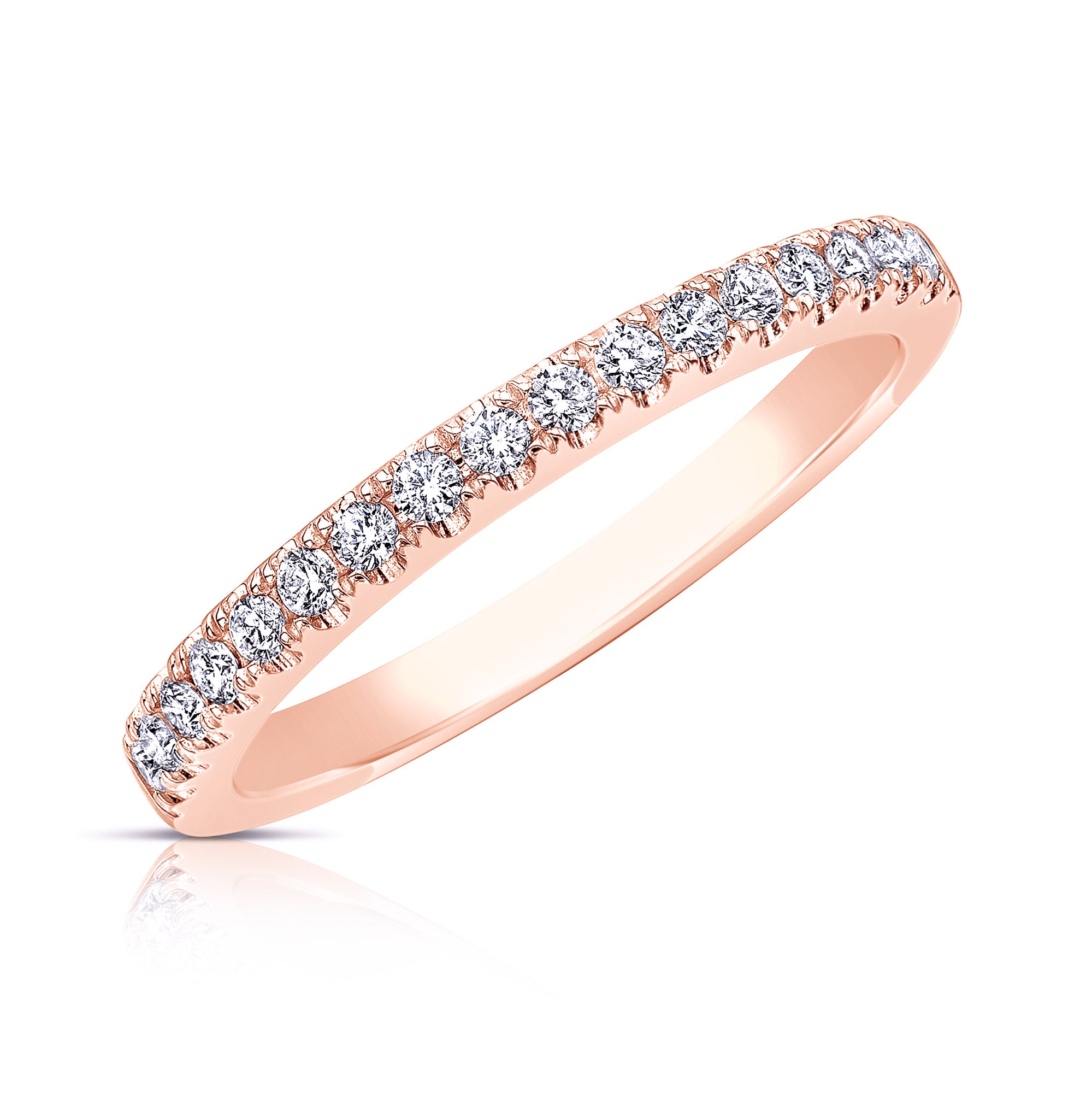 14K 0.25 Ct Diamond Wedding Band