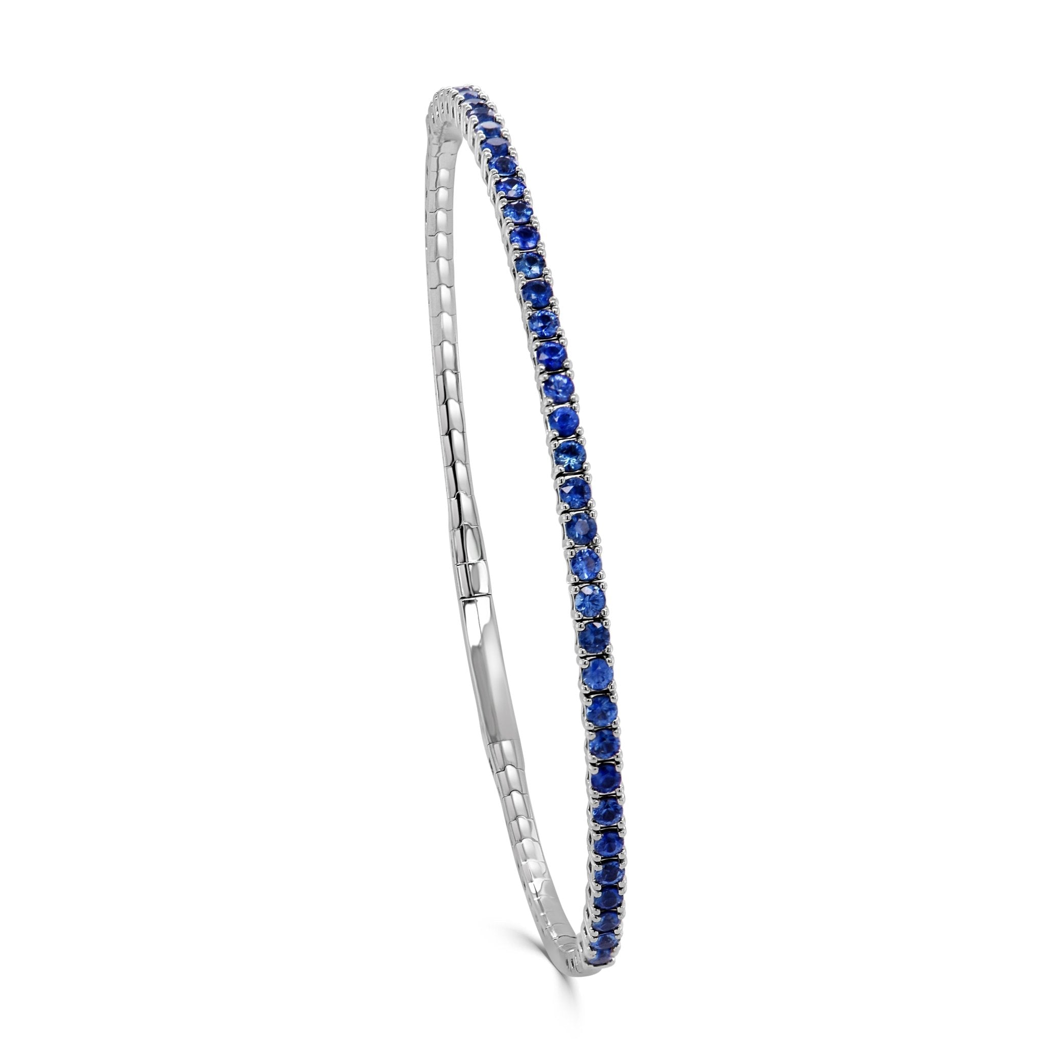 Blue Sapphire Flexible Bangle