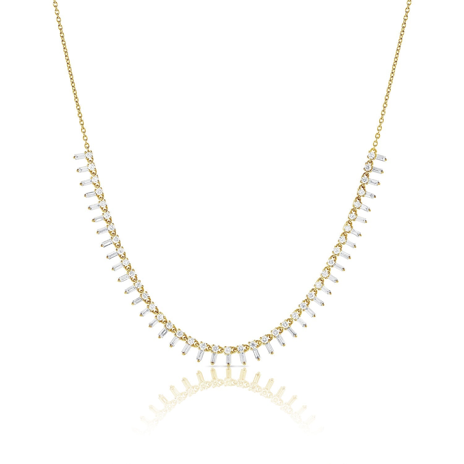 Diamond Baguette Choker Necklace