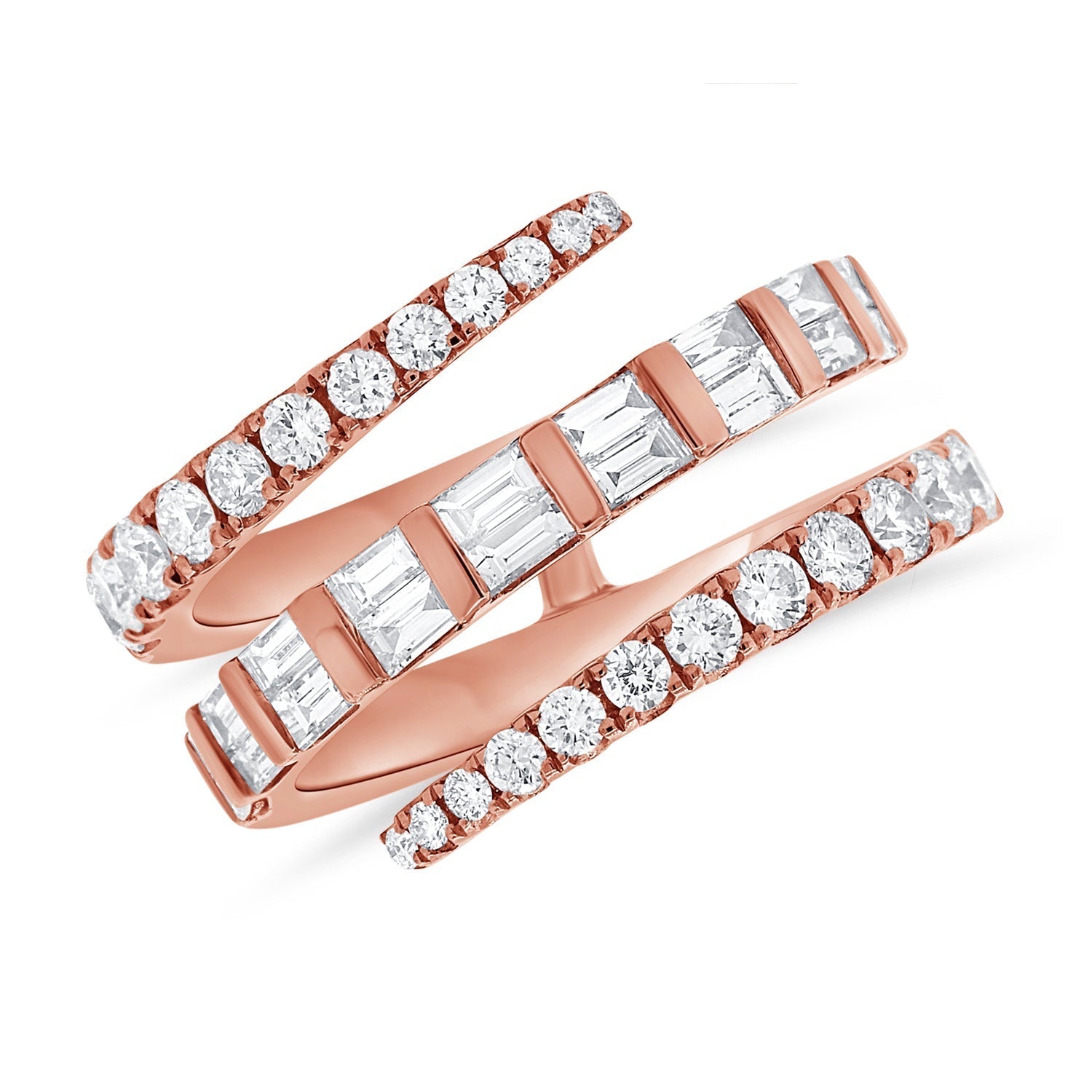 Diamond Baguette Wrap Ring