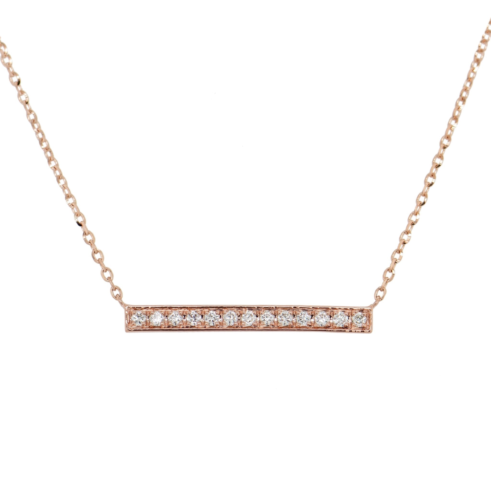 Diamond Bar Necklace