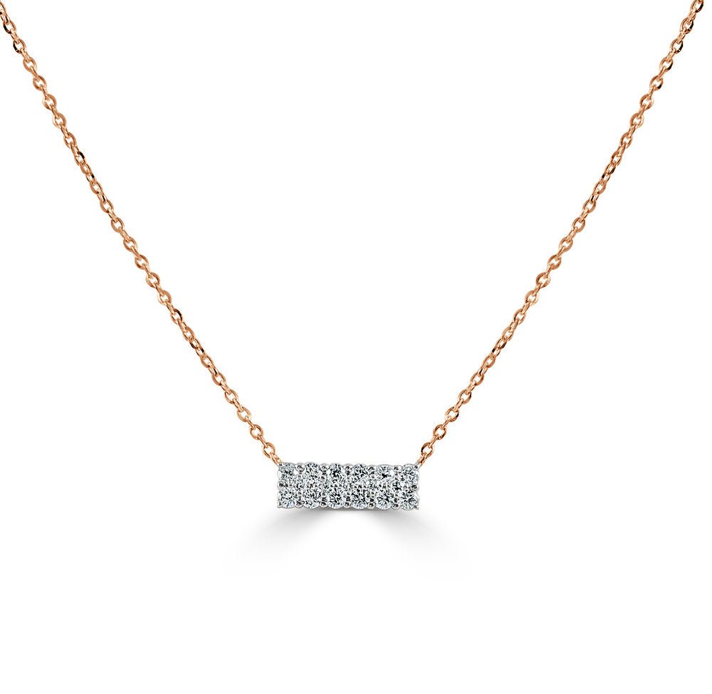 Diamond Bar Necklace