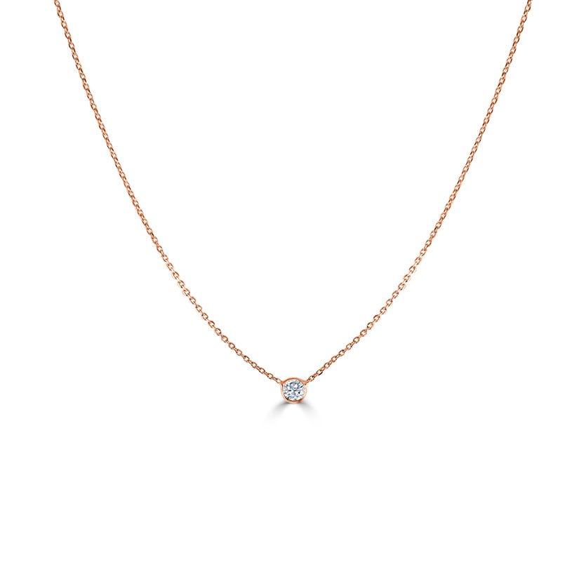 Diamond Bezel Necklace