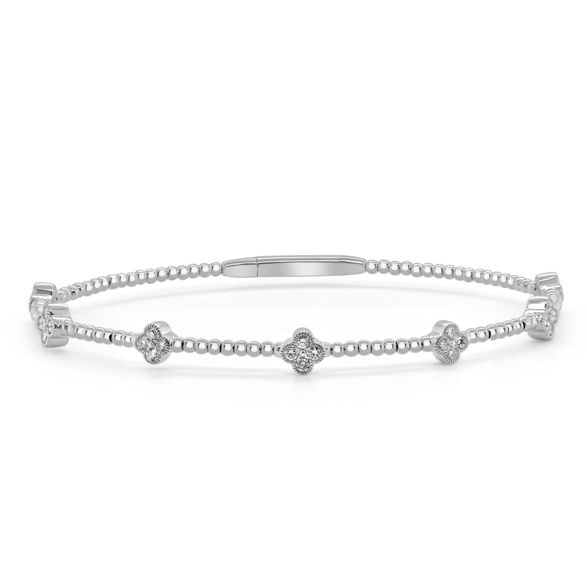 Diamond Clover Bangle