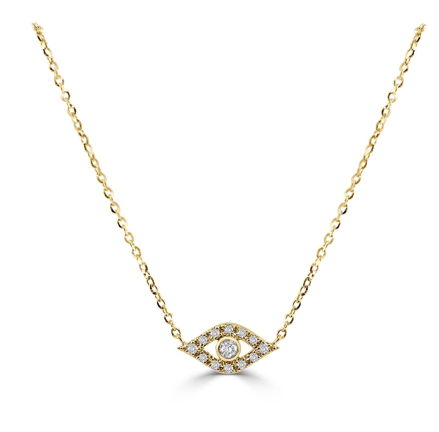 Diamond Evil Eye Necklace