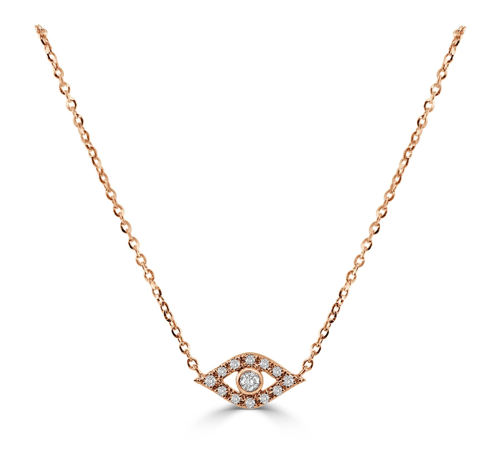 Diamond Evil Eye Necklace
