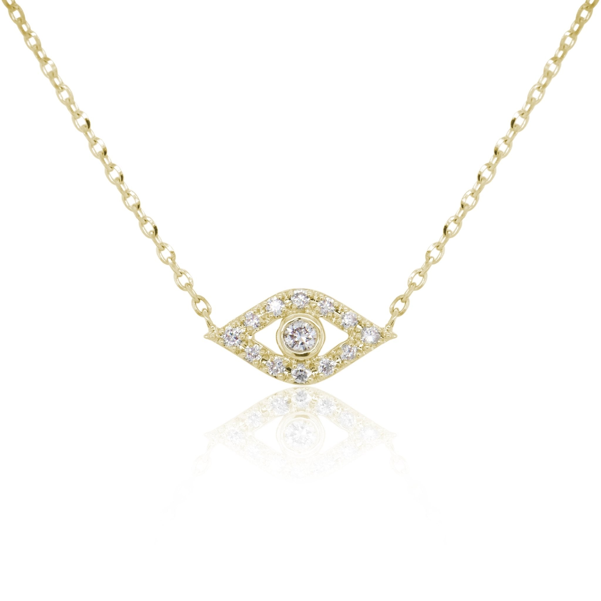 Diamond Evil Eye Necklace
