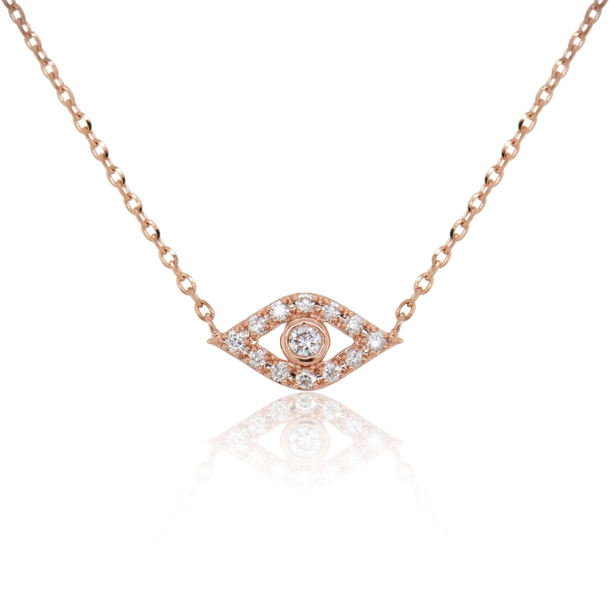 Diamond Evil Eye Necklace