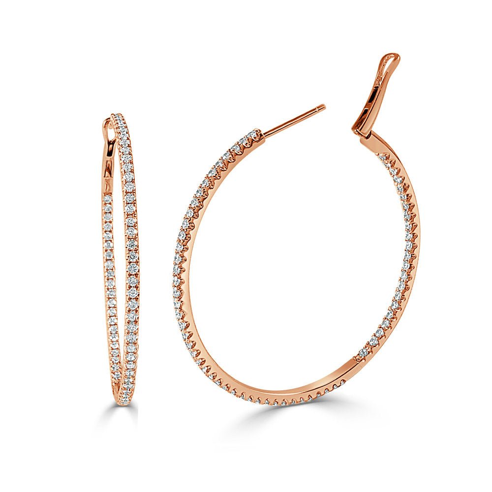 Diamond Hoop Earrings