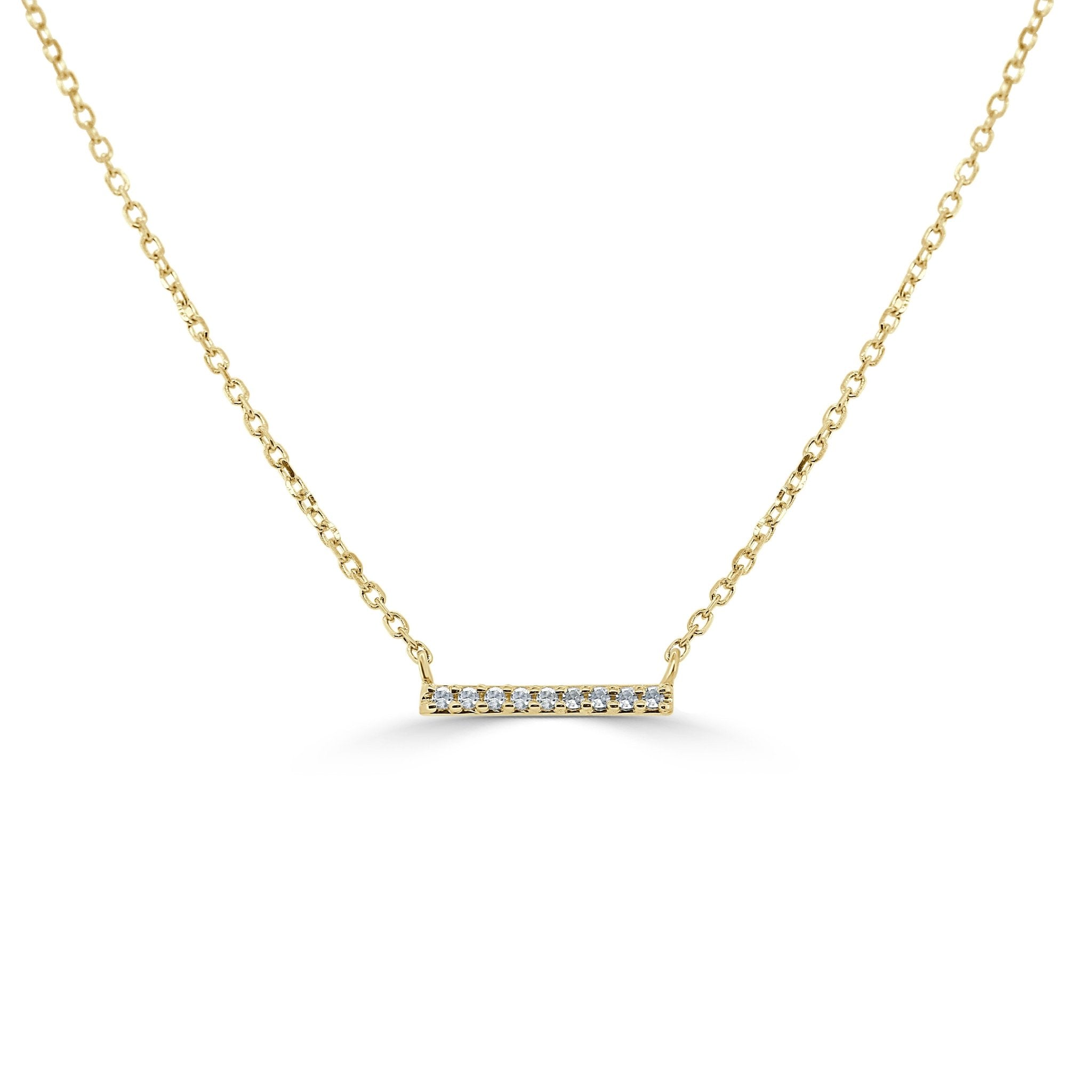 Diamond Mini Bar Necklace