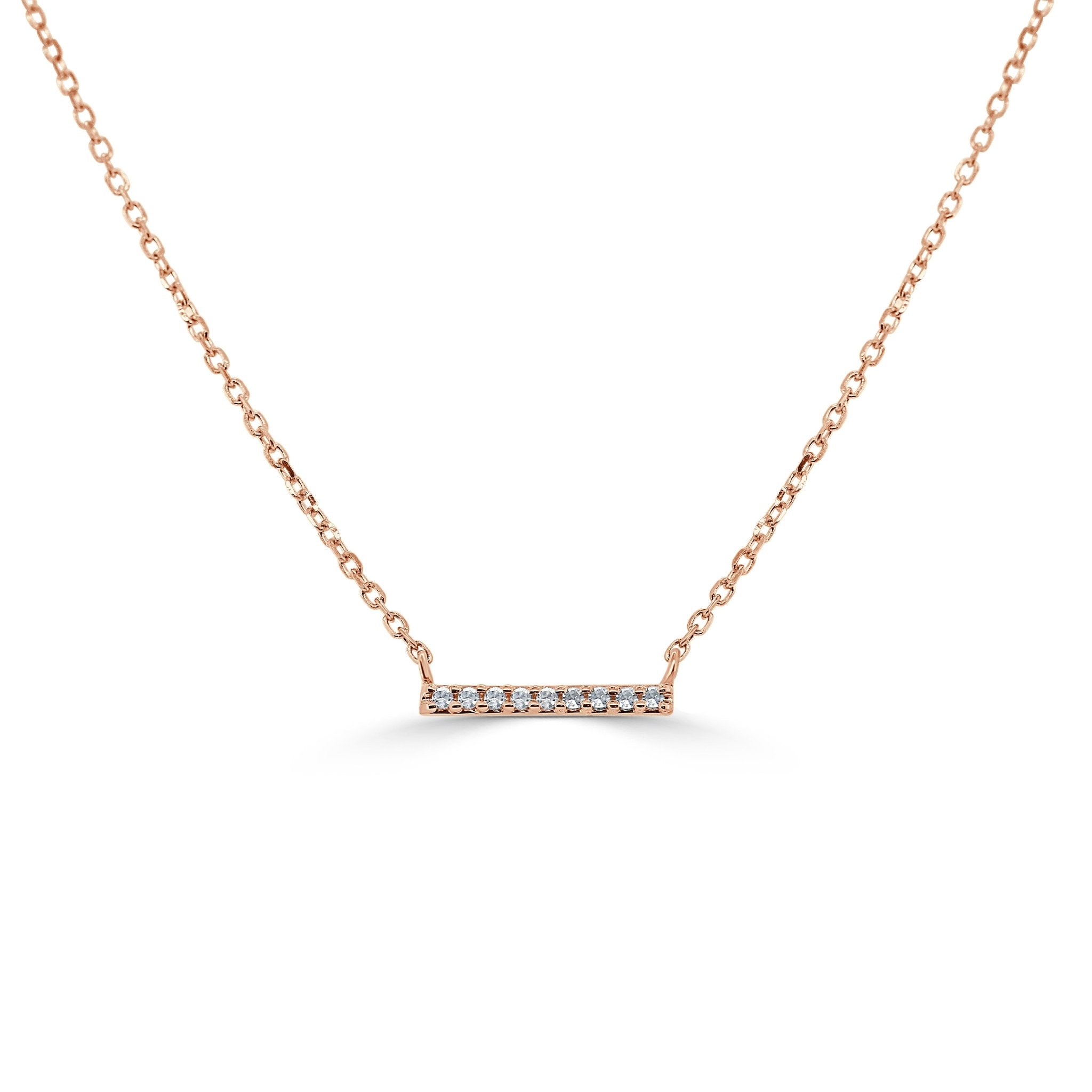 Diamond Mini Bar Necklace