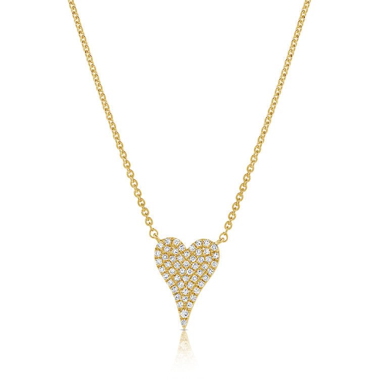 Diamond Pave Heart Necklace