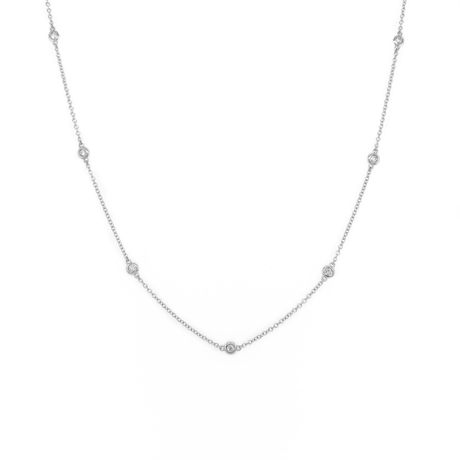 Diamond Station Necklace