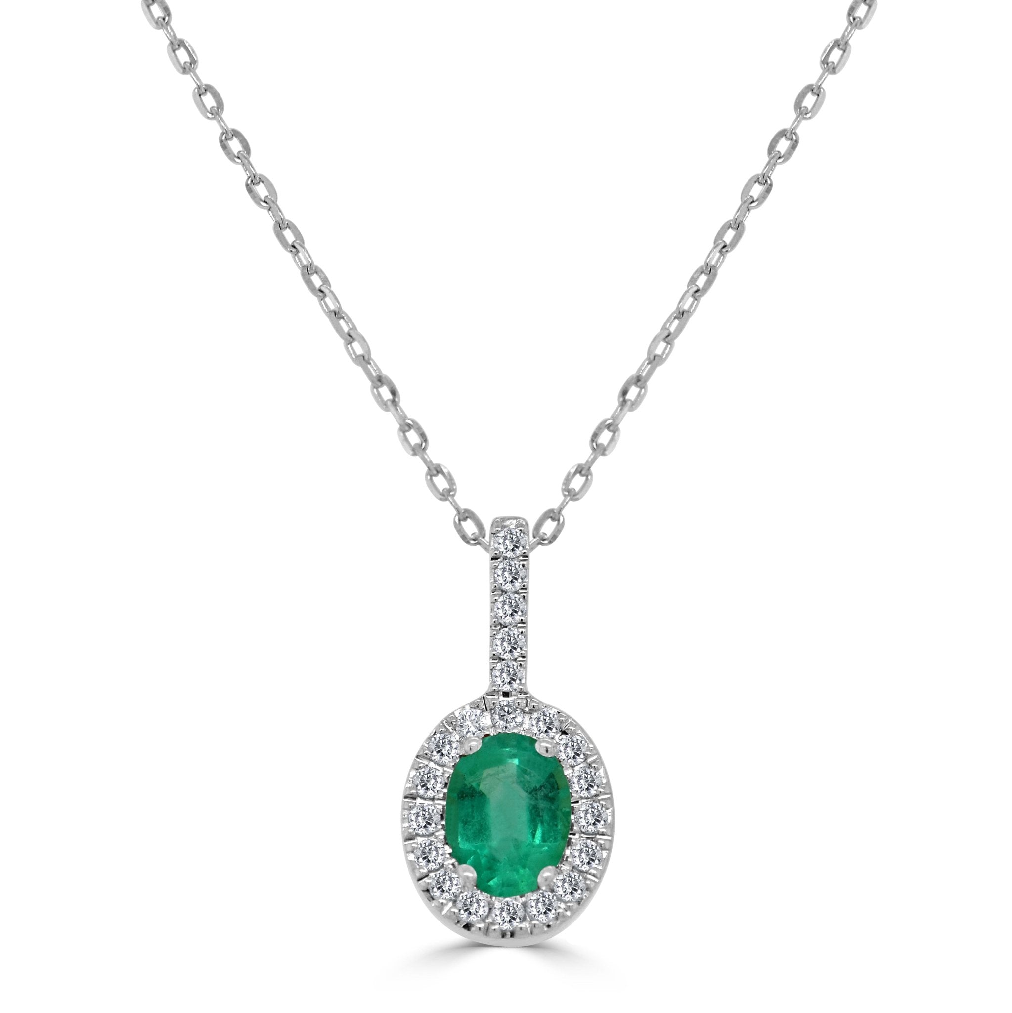 Emerald Diamond Pendant