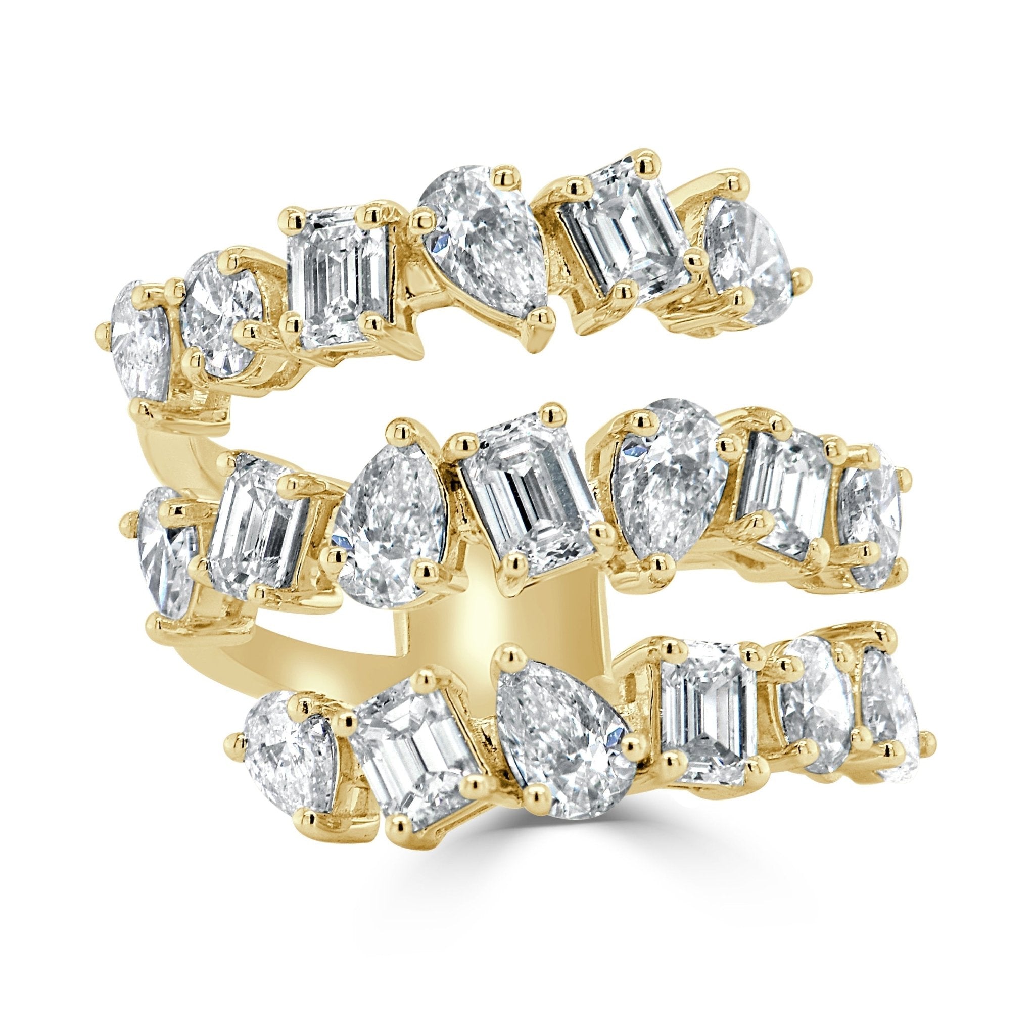 Fancy - Shape 3 - Row Diamond Ring