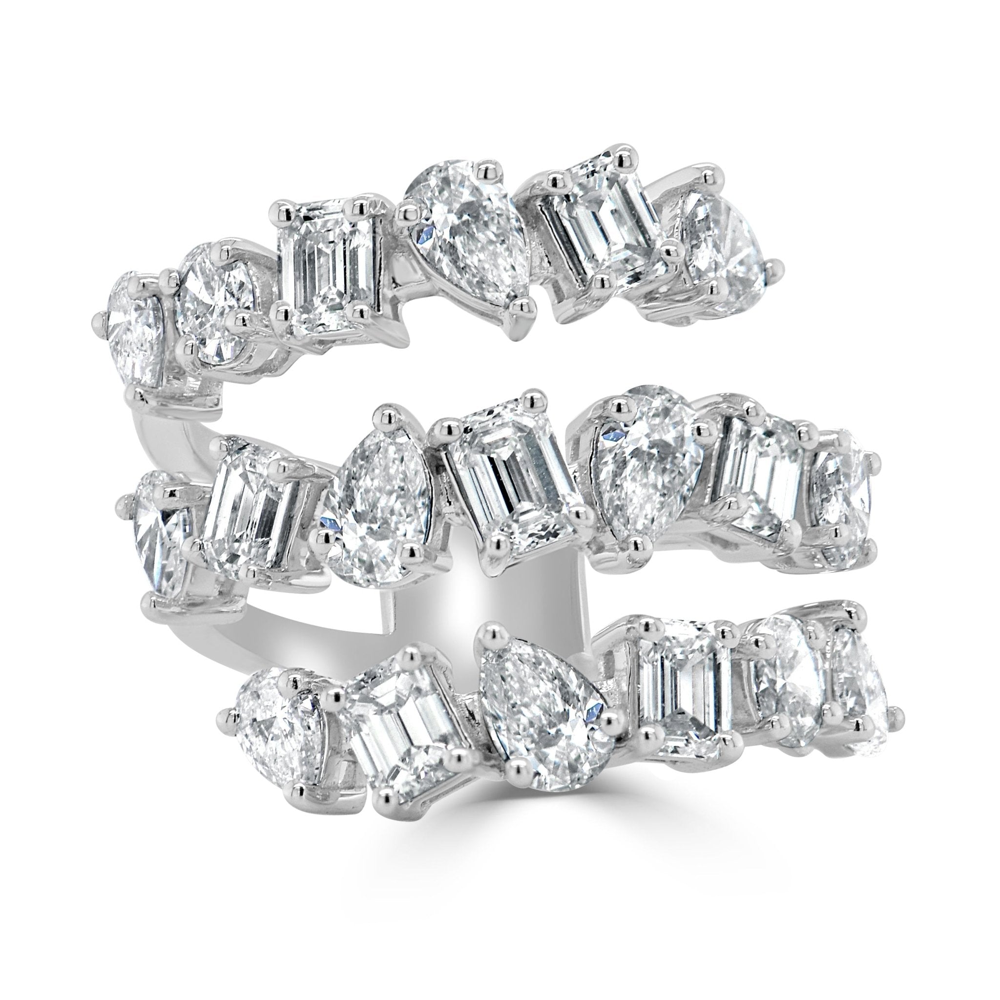Fancy - Shape 3 - Row Diamond Ring