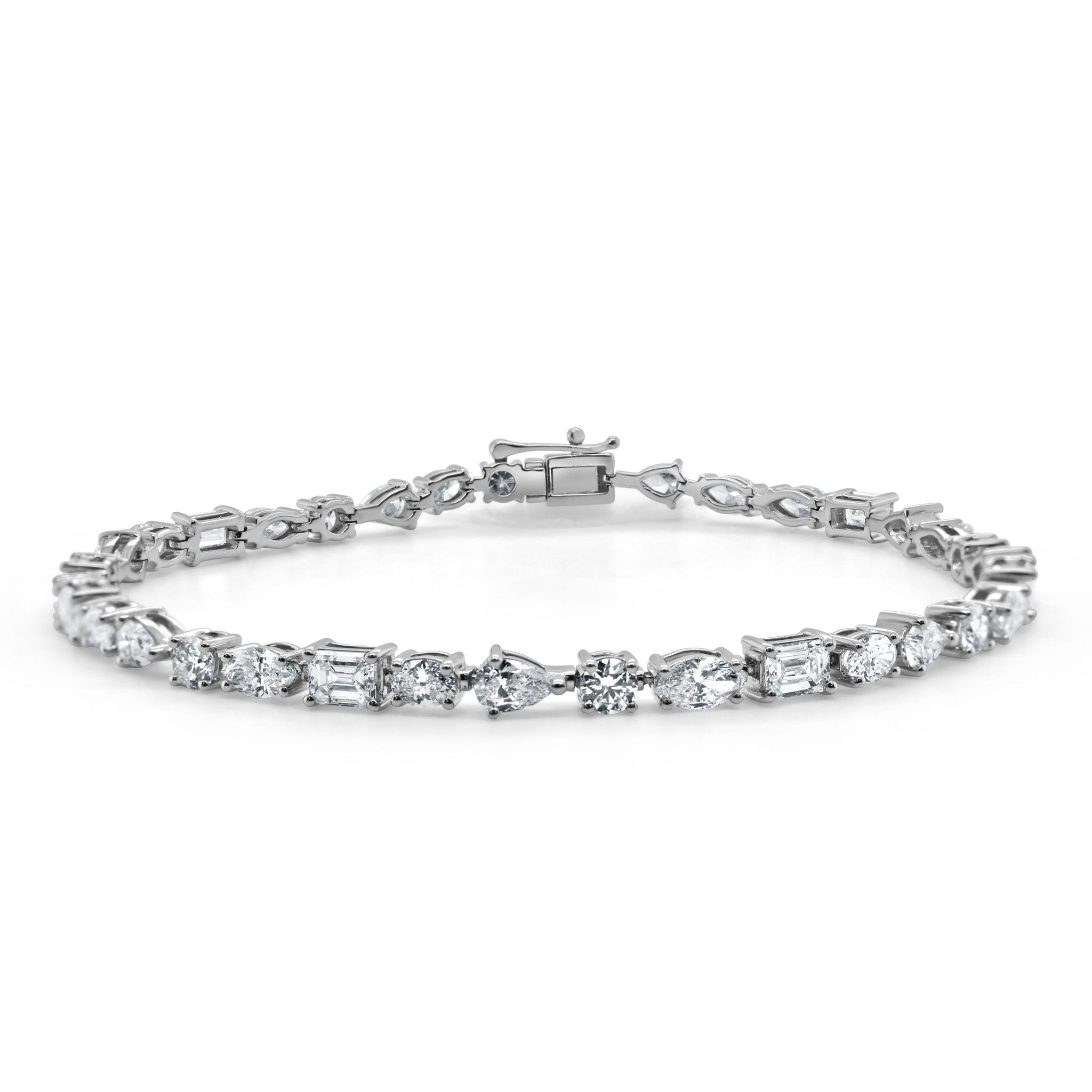Fancy - Shape Diamond Tennis Bracelet