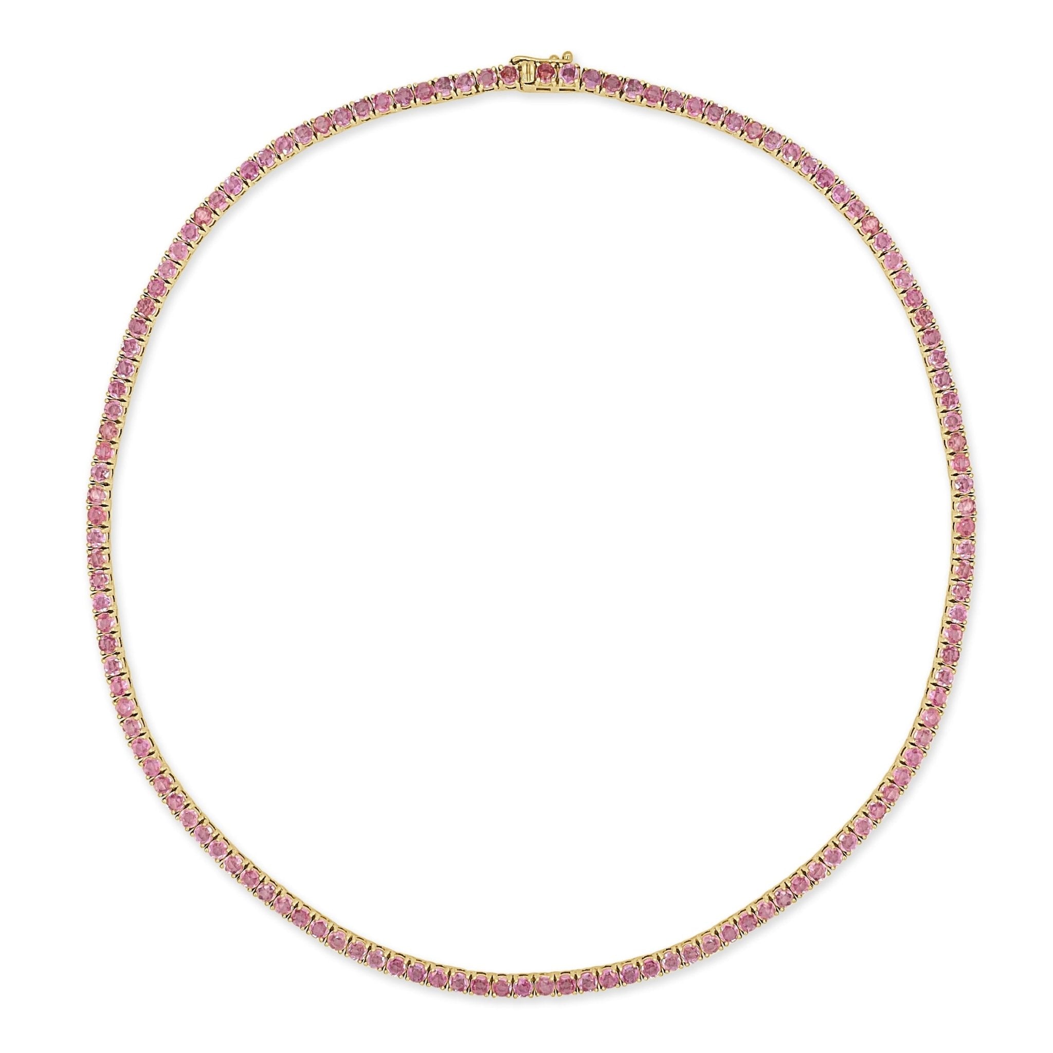 Gemstone Tennis Necklace