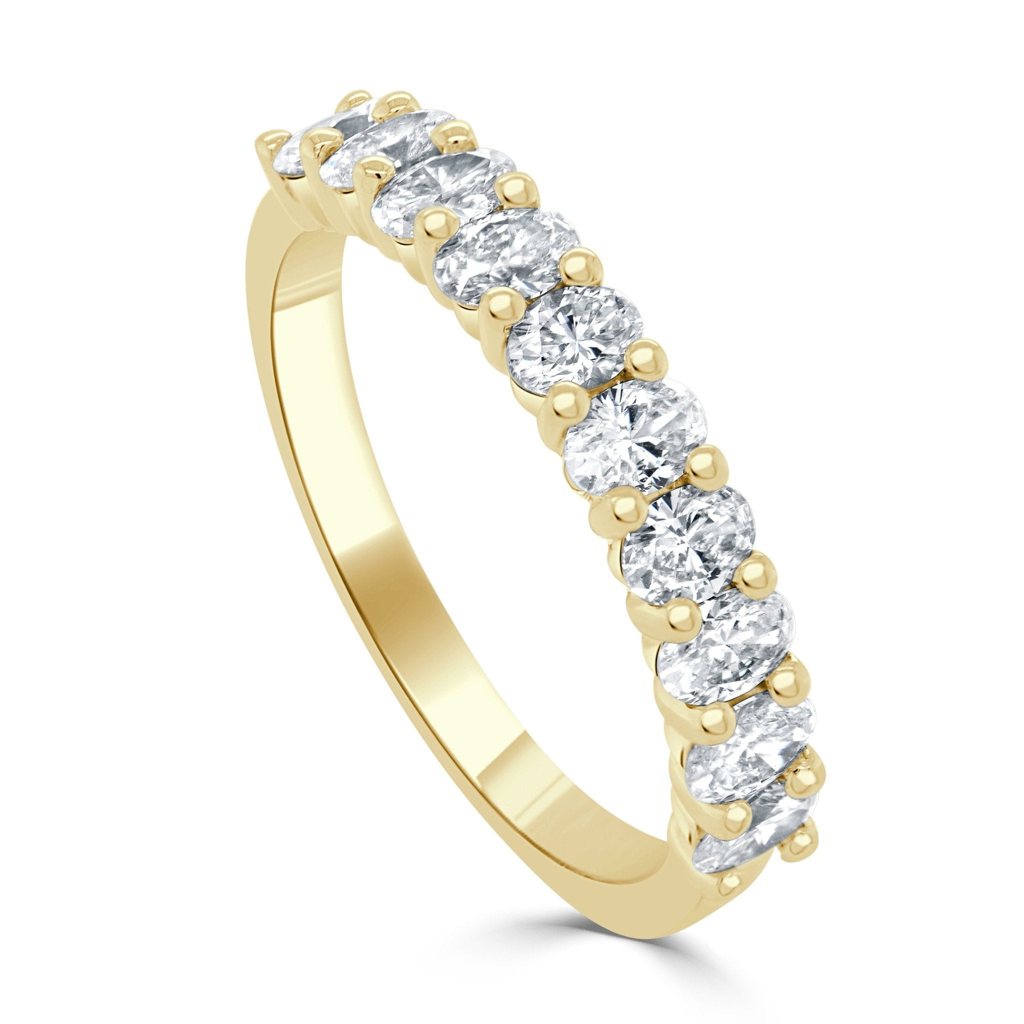 Oval - Cut Diamond Band