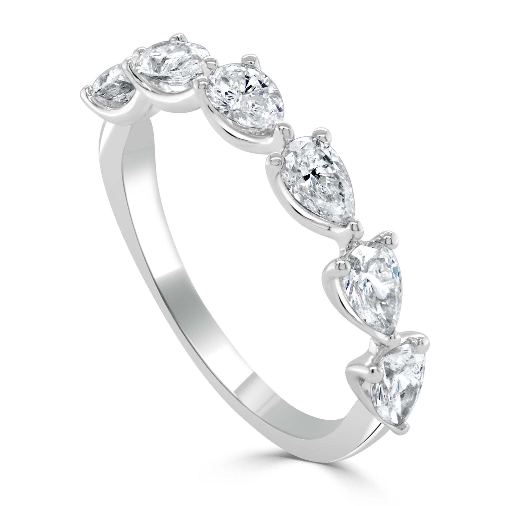 Pear - Shape Diamond Band