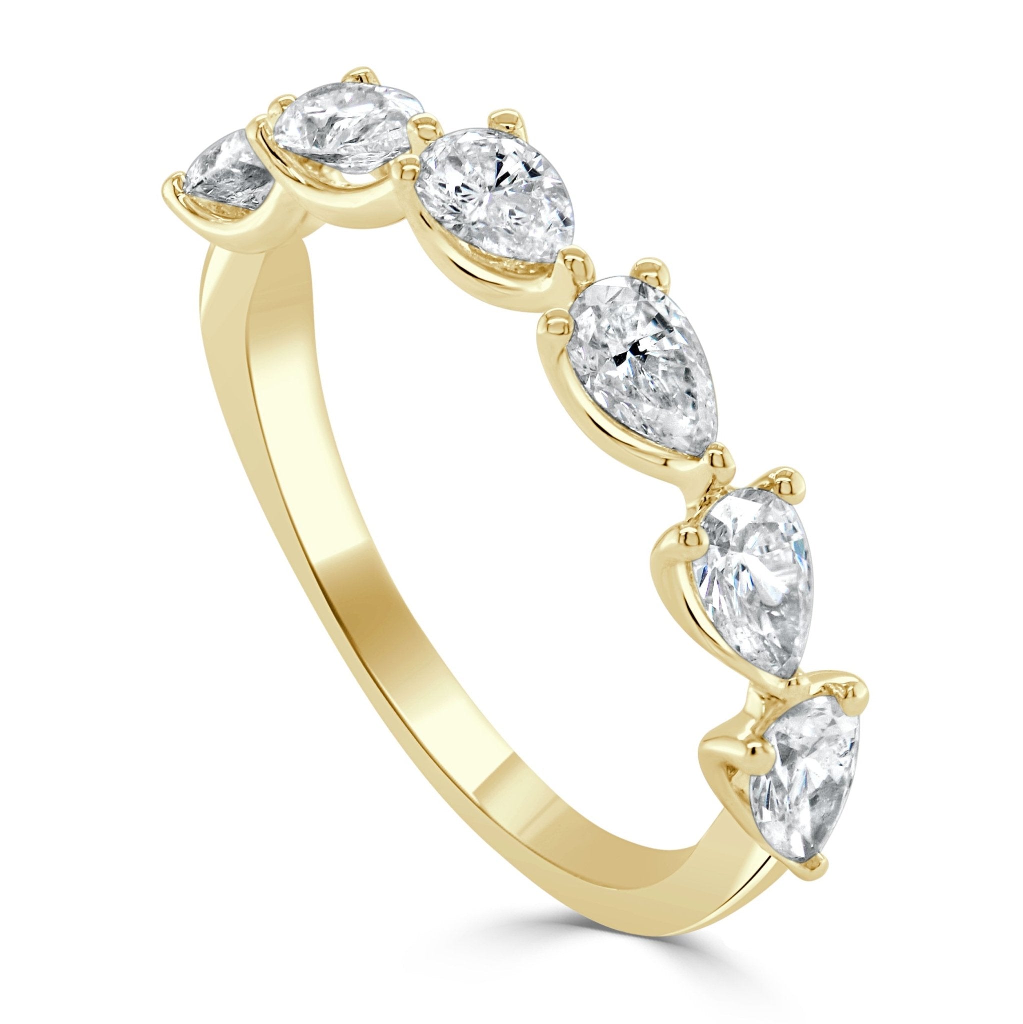 Pear - Shape Diamond Band