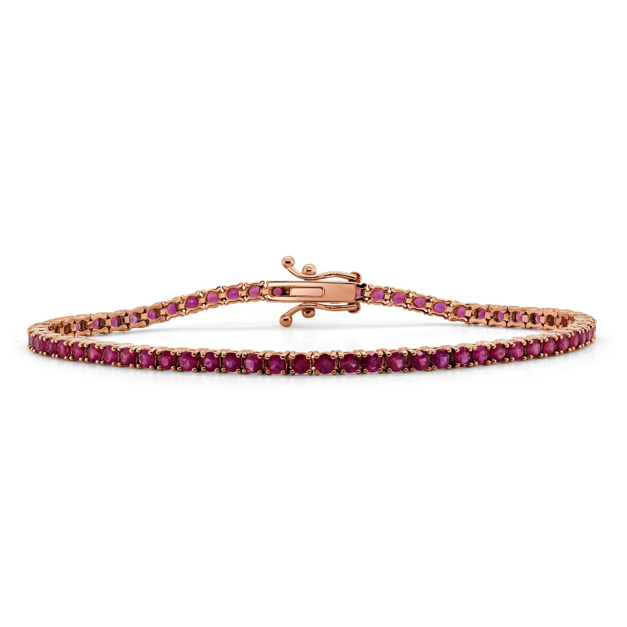 Red Ruby Tennis Bracelet