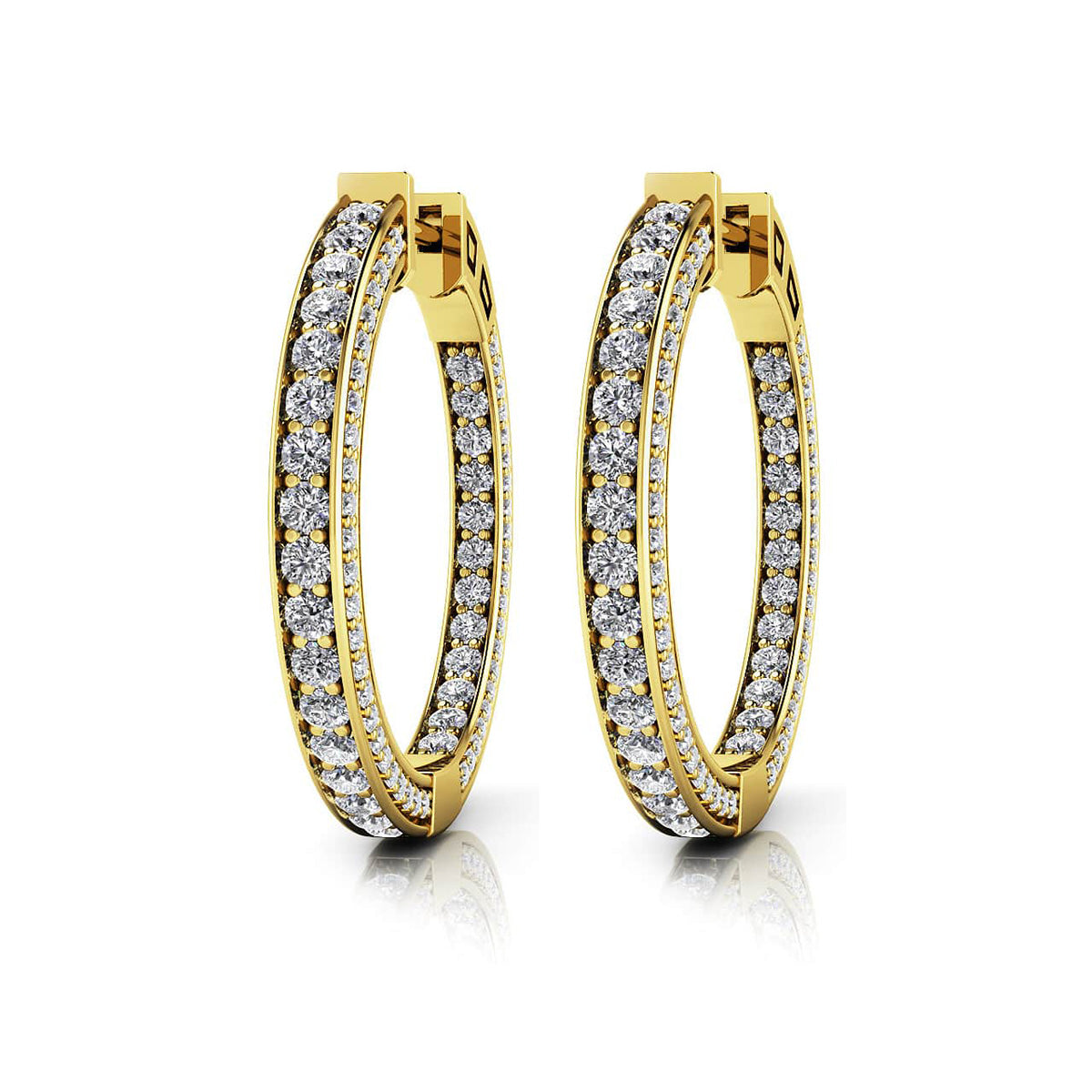 Euphoric Diamond Hoops