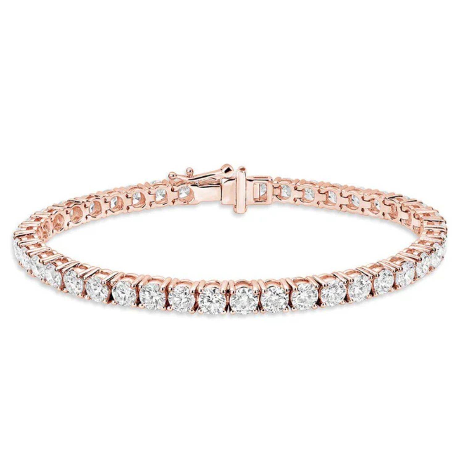 Essential Lab-Grown Diamond Tennis Bracelet in 14K Gold