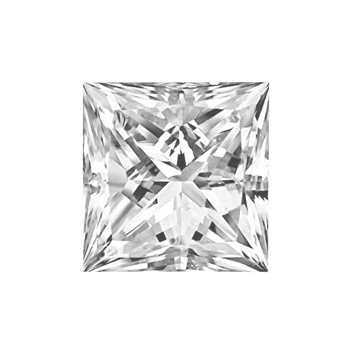 0.53ct GIA Princess F/VVS2 Lab Grown