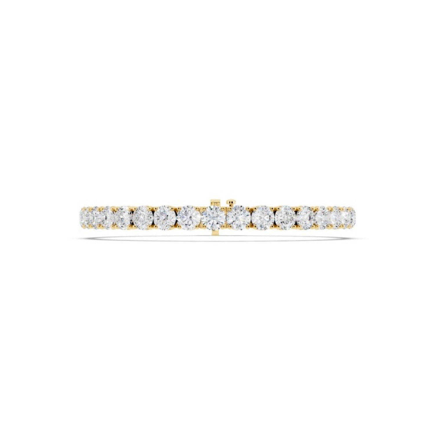 12 Carat Lab Grown Diamond Tennis Bracelet in 14K white gold