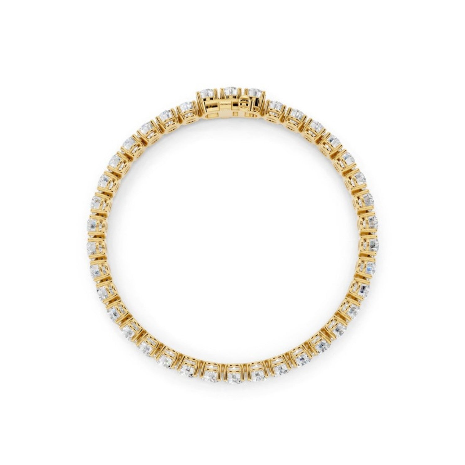 12 Carat Lab Grown Diamond Tennis Bracelet, detail view 1