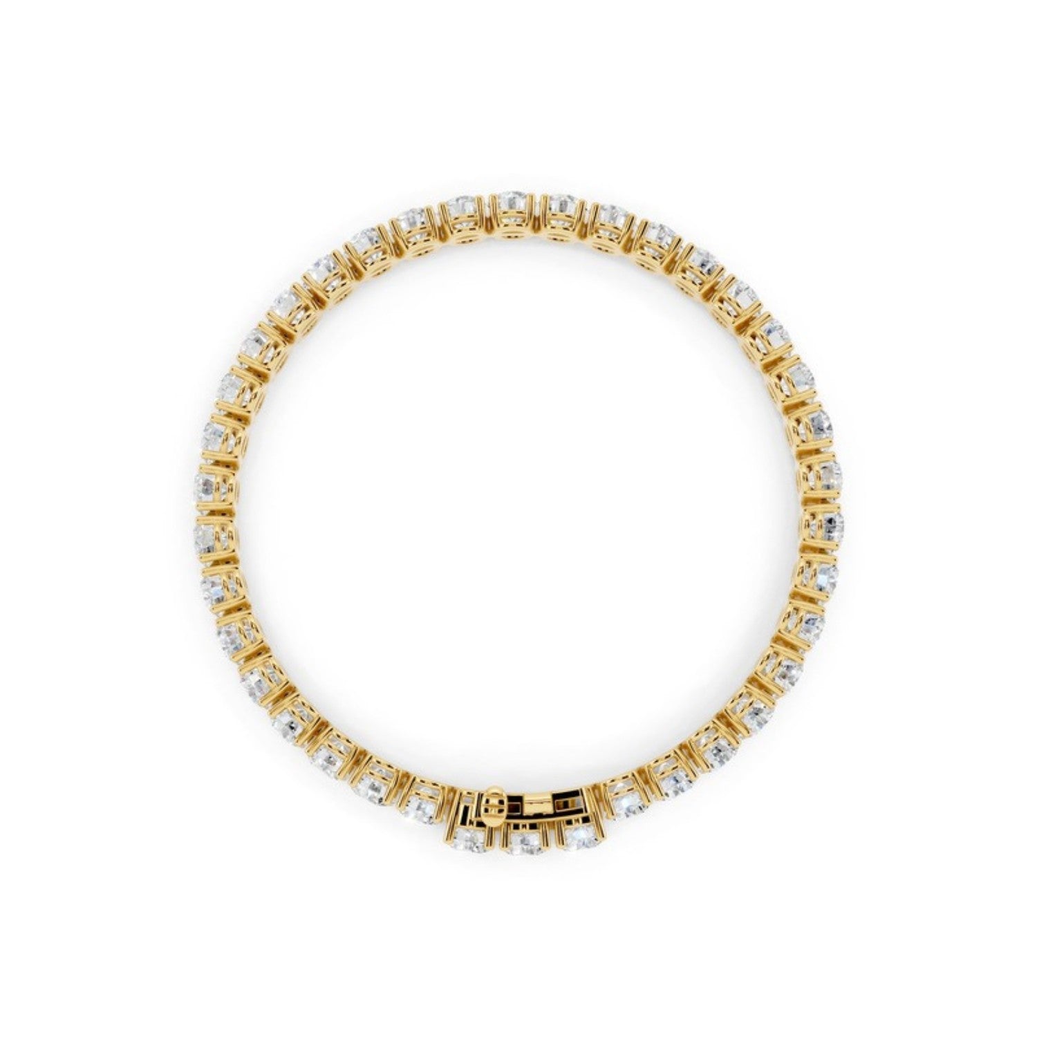 12 Carat Lab Grown Diamond Tennis Bracelet, detail view 2