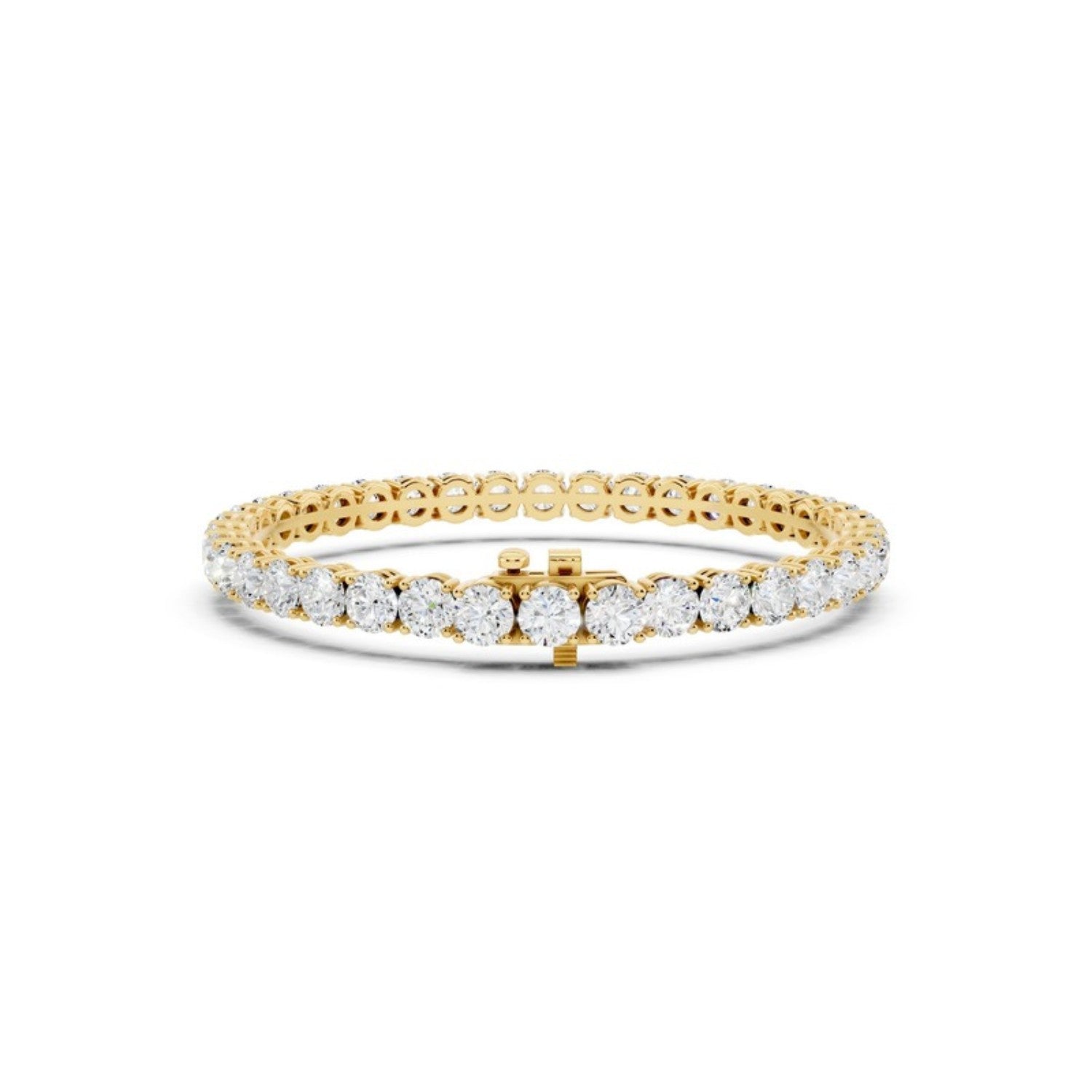 12 Carat Lab Grown Diamond Tennis Bracelet, detail view 3