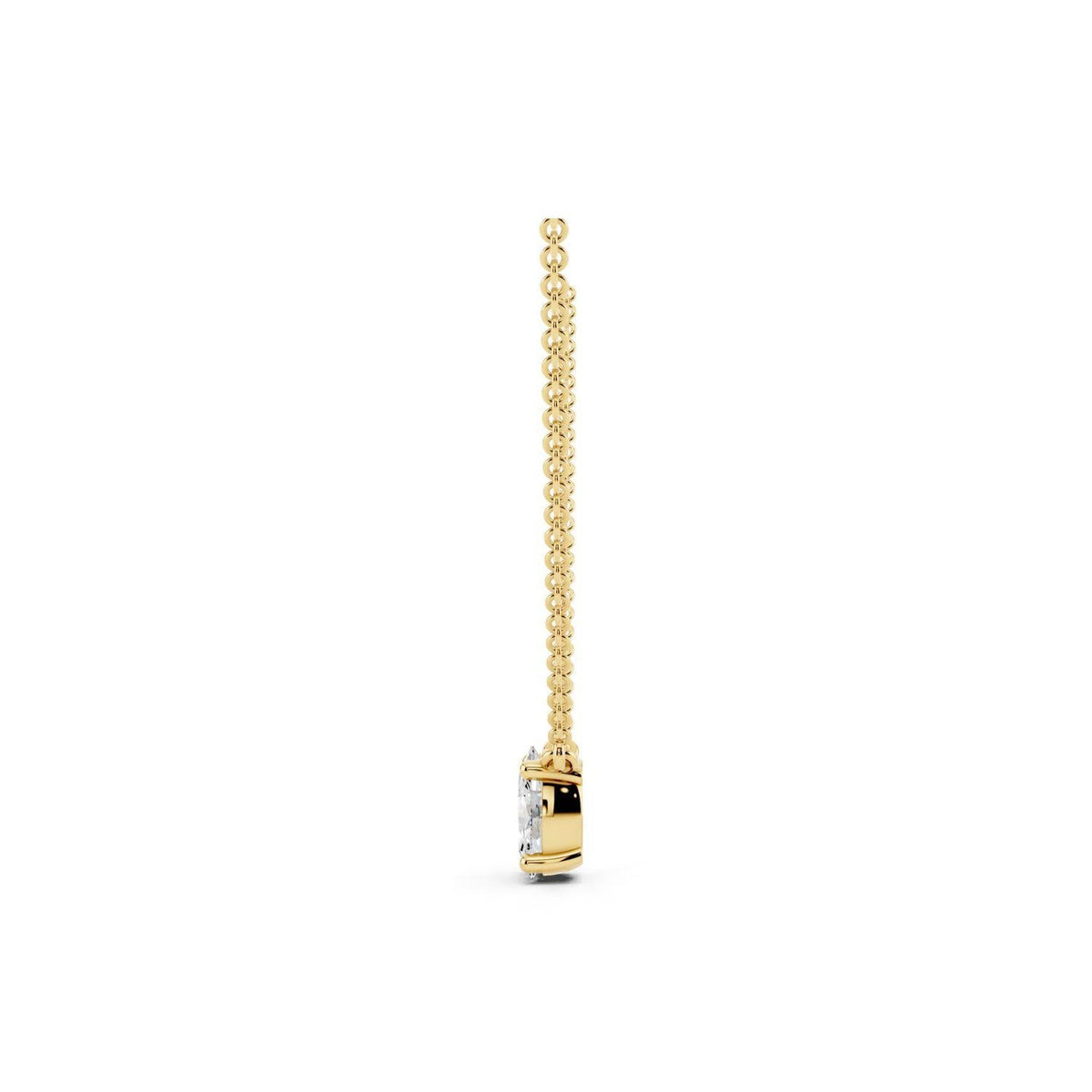 1/4 Carat Oval Diamond Pendant Necklace