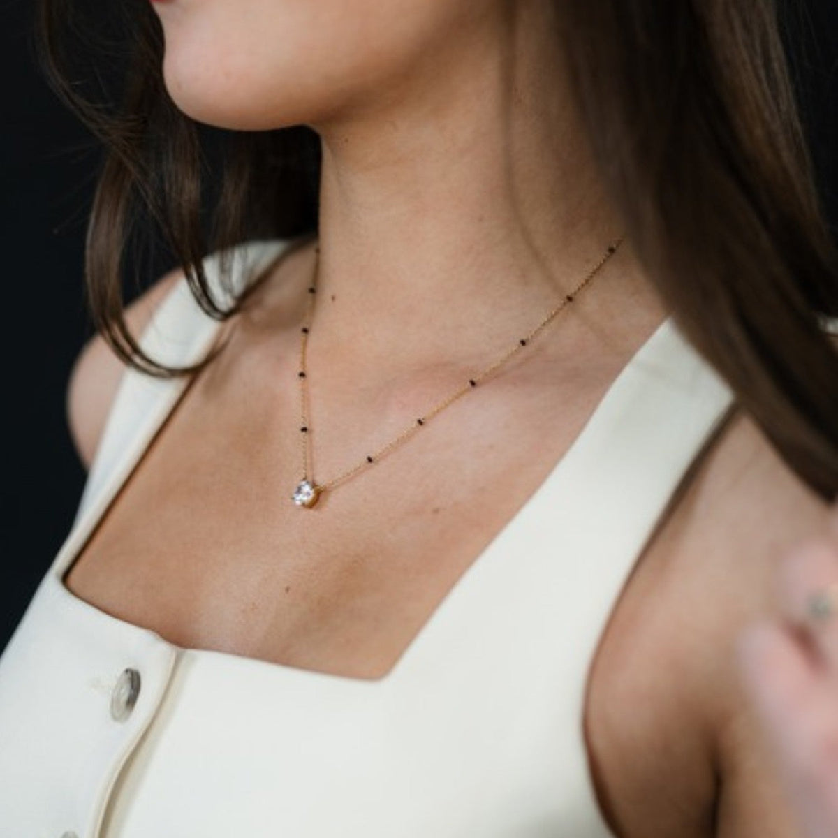 2 Carat Round Solitaire Mangalsutra