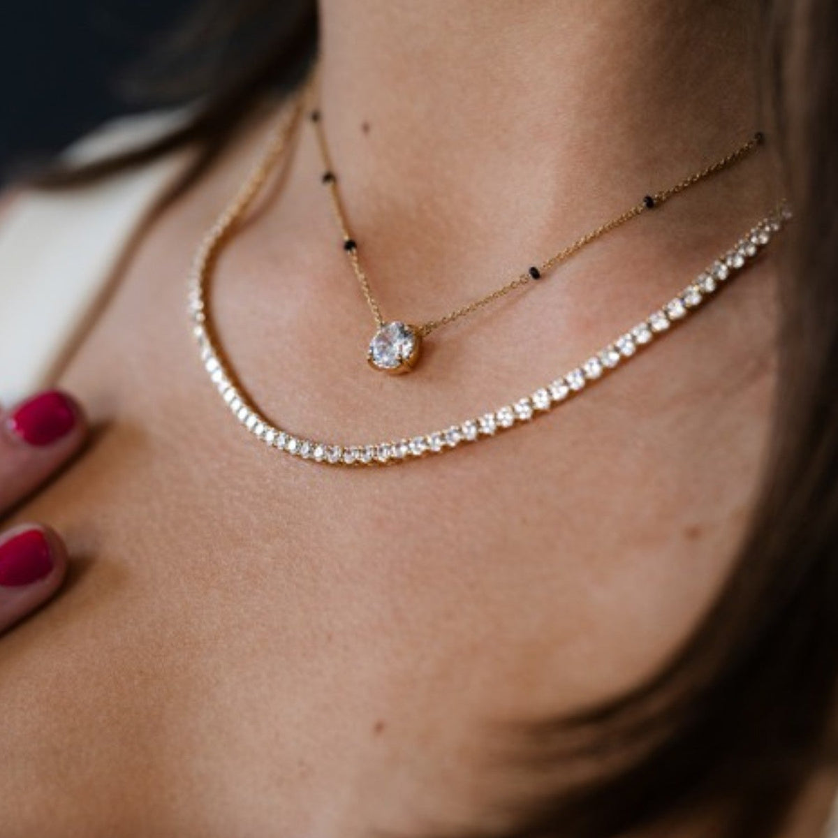 2 Carat Round Solitaire Mangalsutra
