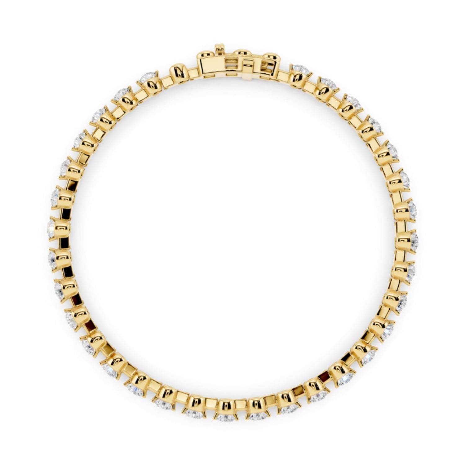 2 Carat Spaced Diamond Tennis Bracelet, detail view 1