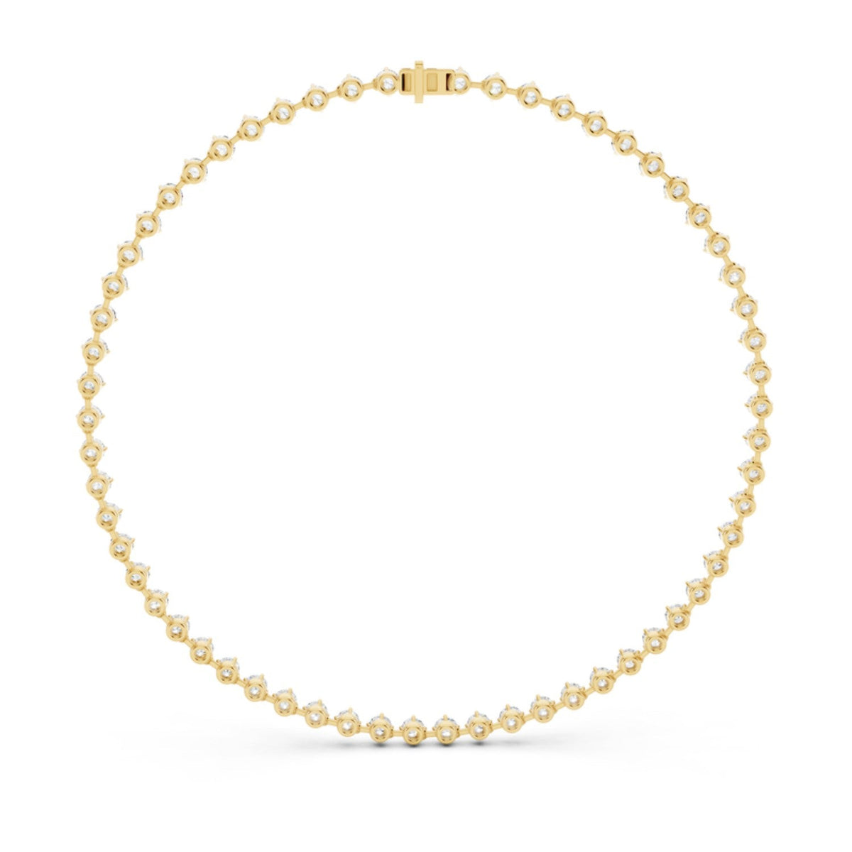 20 Carat Diamond Station Necklace