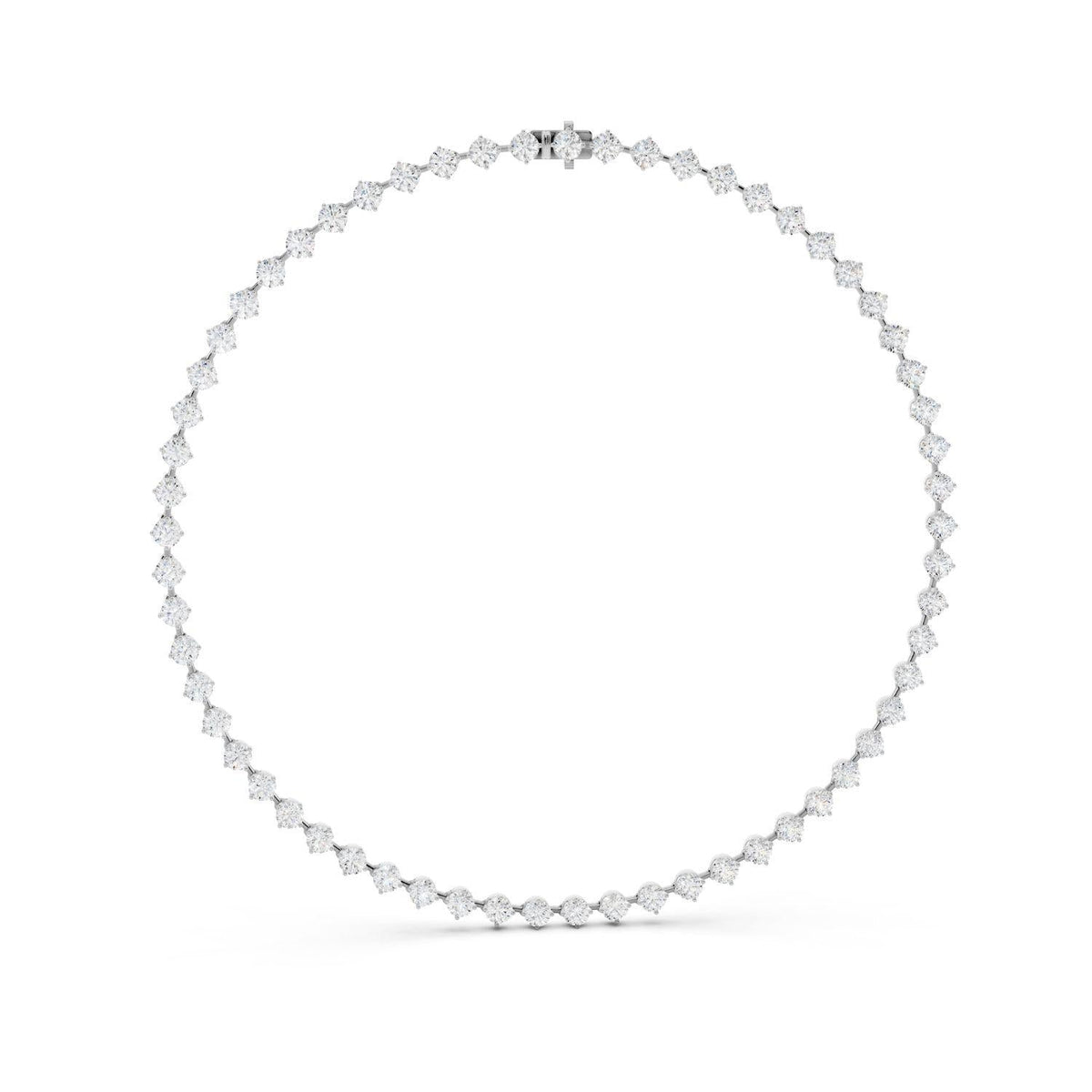 20 Carat Diamond Station Necklace