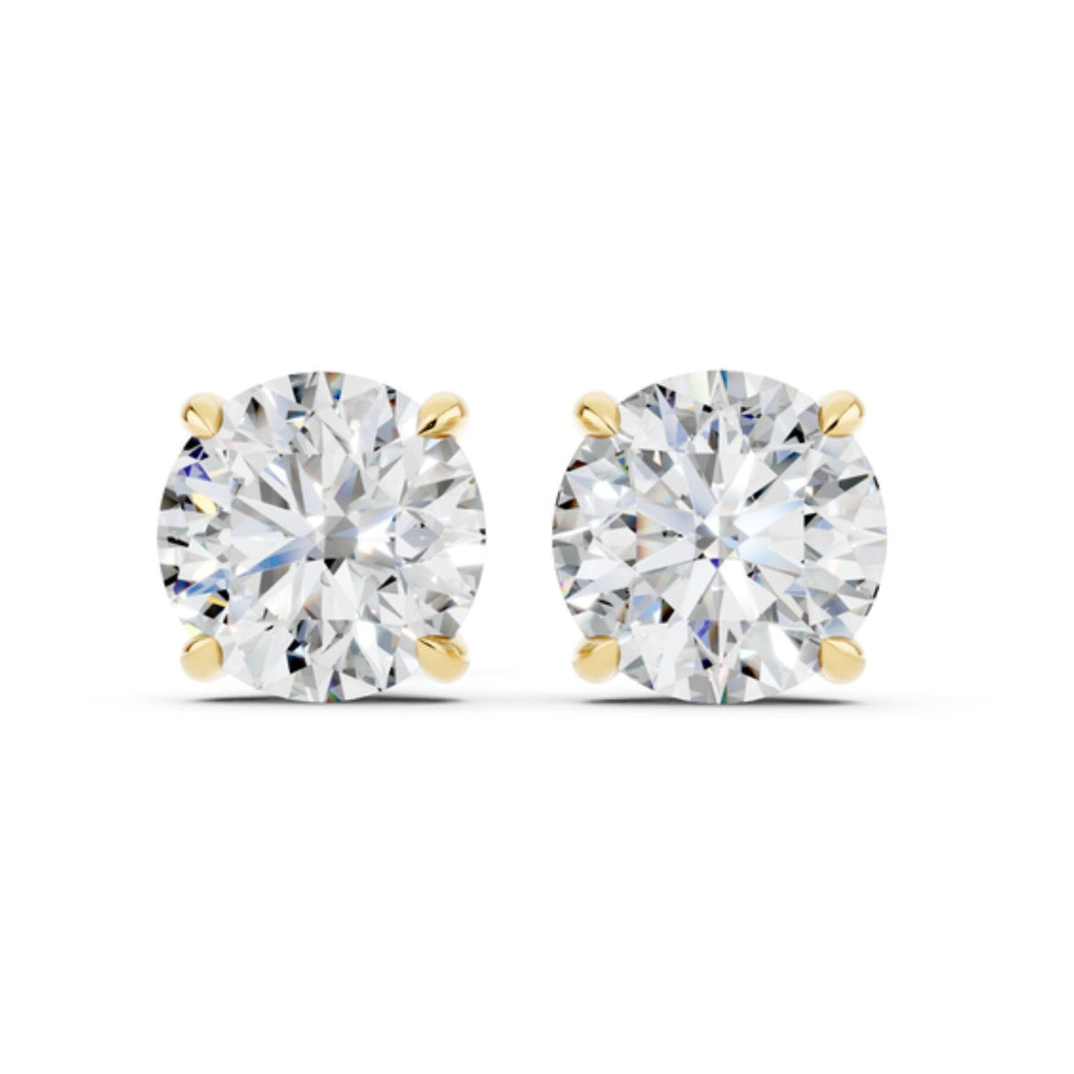 3 Carat Lab Grown Diamond Stud Earrings