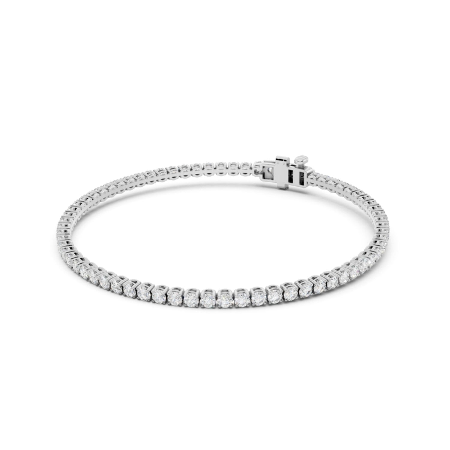 3 Carat Lab Grown Diamond Tennis Bracelet in 14K white gold