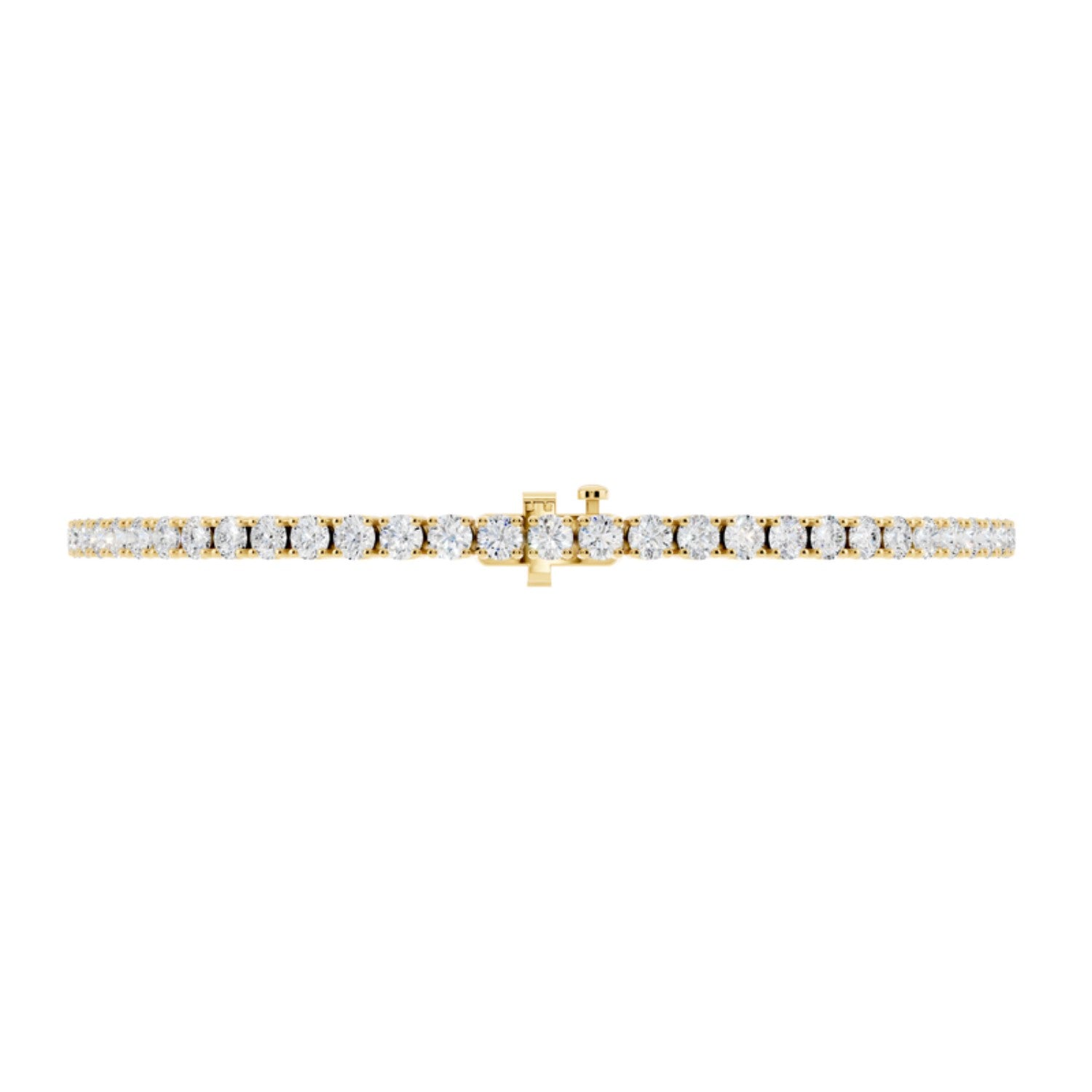 3 Carat Lab Grown Diamond Tennis Bracelet, detail view 2