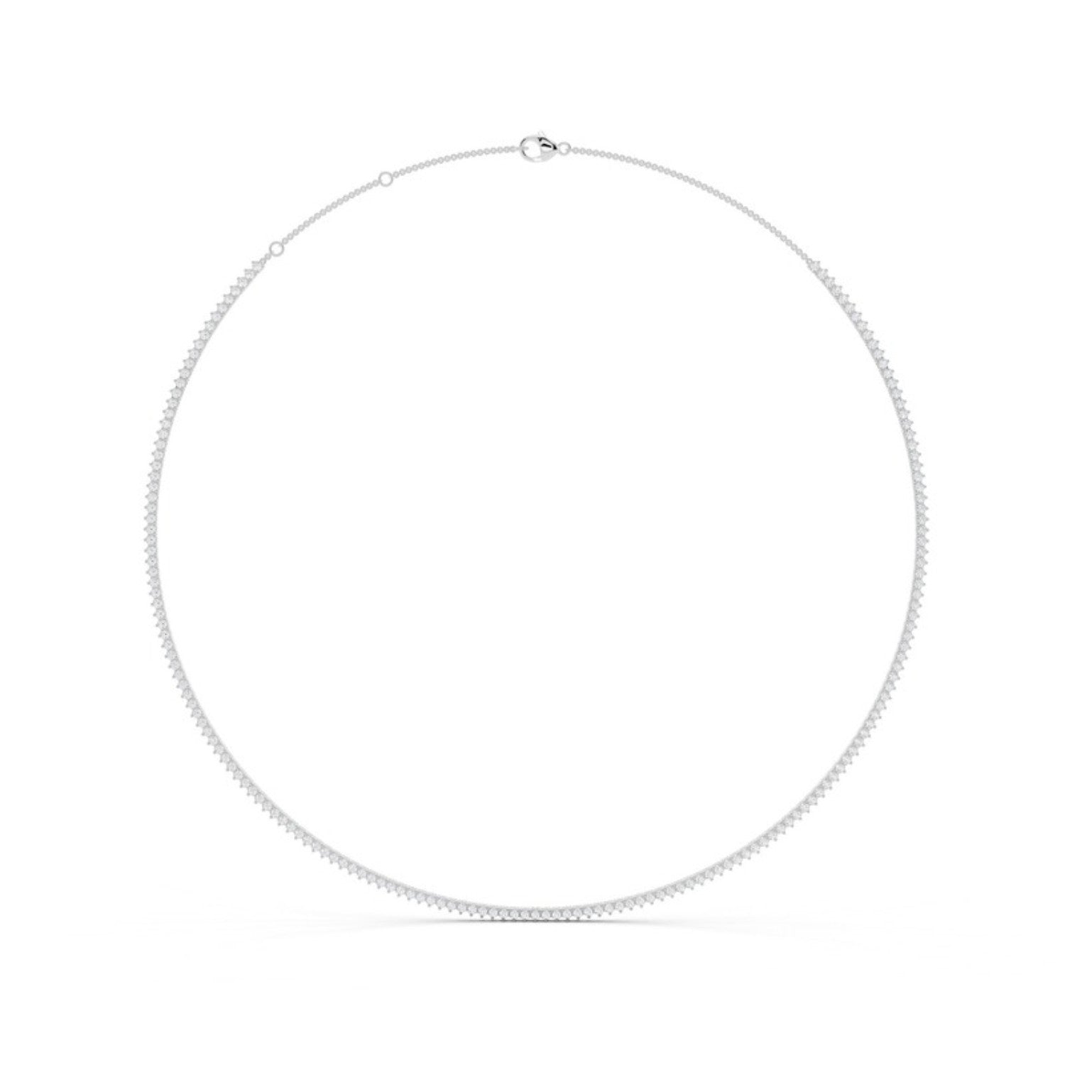 3 Carat Lab Grown Diamond Tennis Necklace in 14K white gold