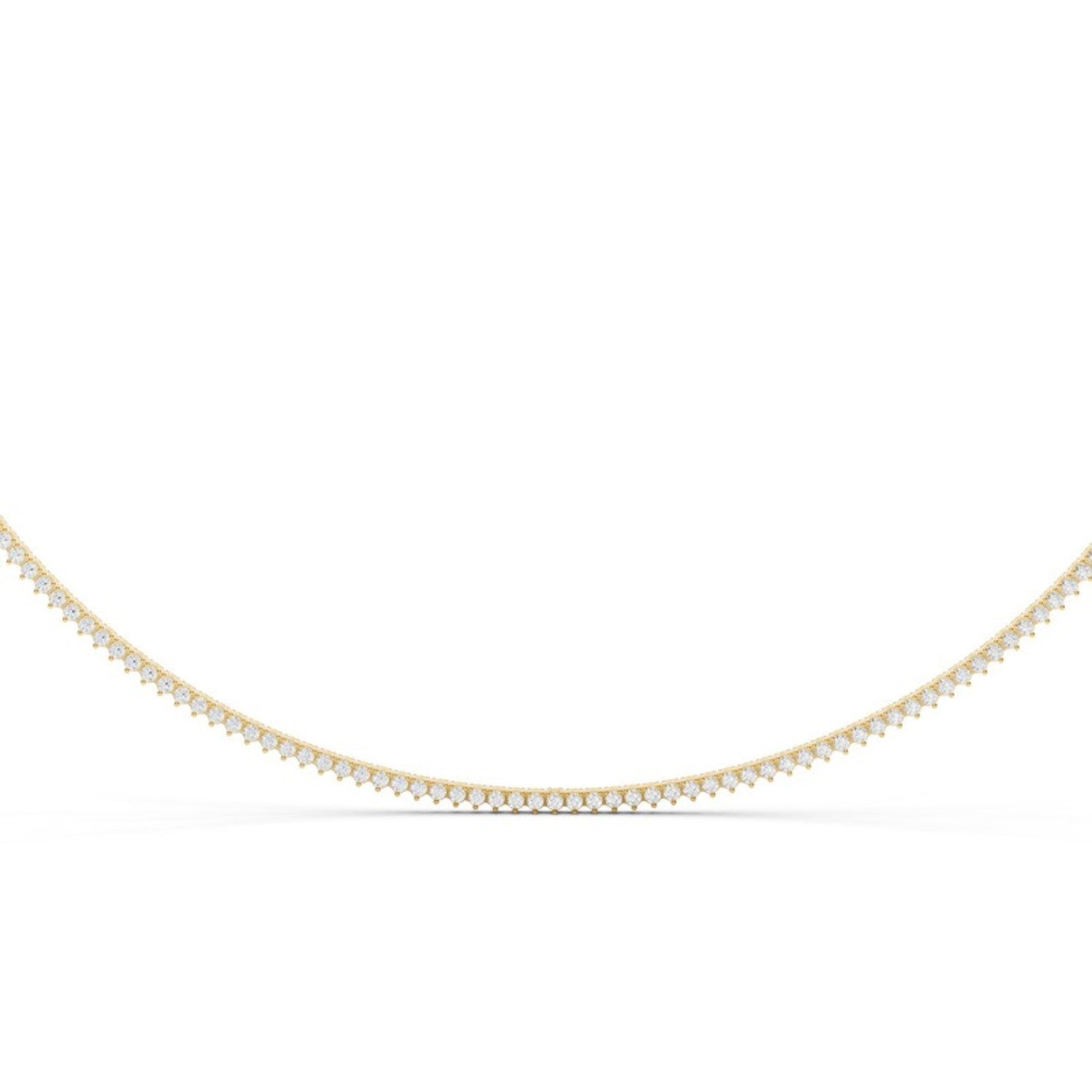 3 Carat Lab Grown Diamond Tennis Necklace, detail view 1